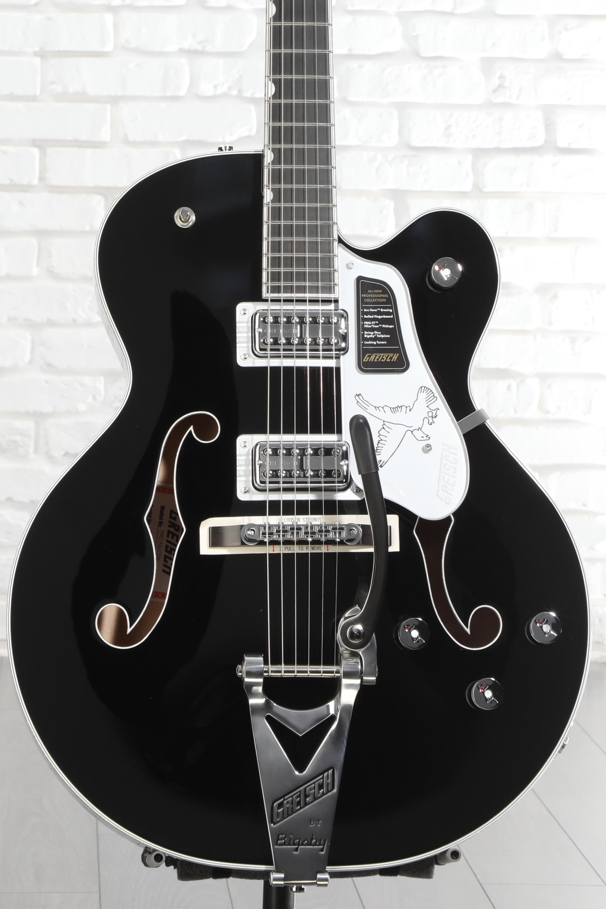 WAON　GRETSCH エレキギター ブラック Gretsch Professional Falcon Hollowbody Electric Guitar - Black