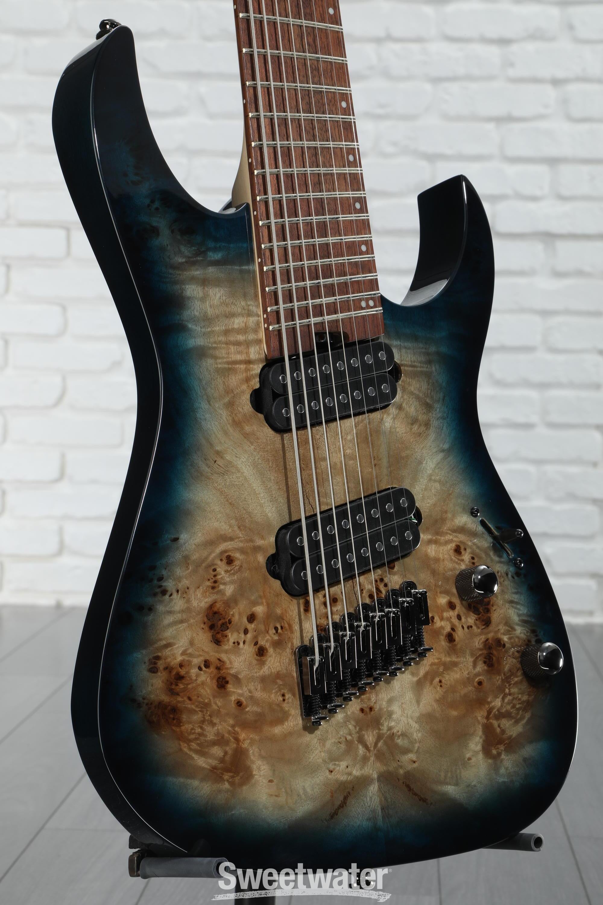 Ibanez RGMS8 8-string Electric Guitar - Cosmic Blue Starburst