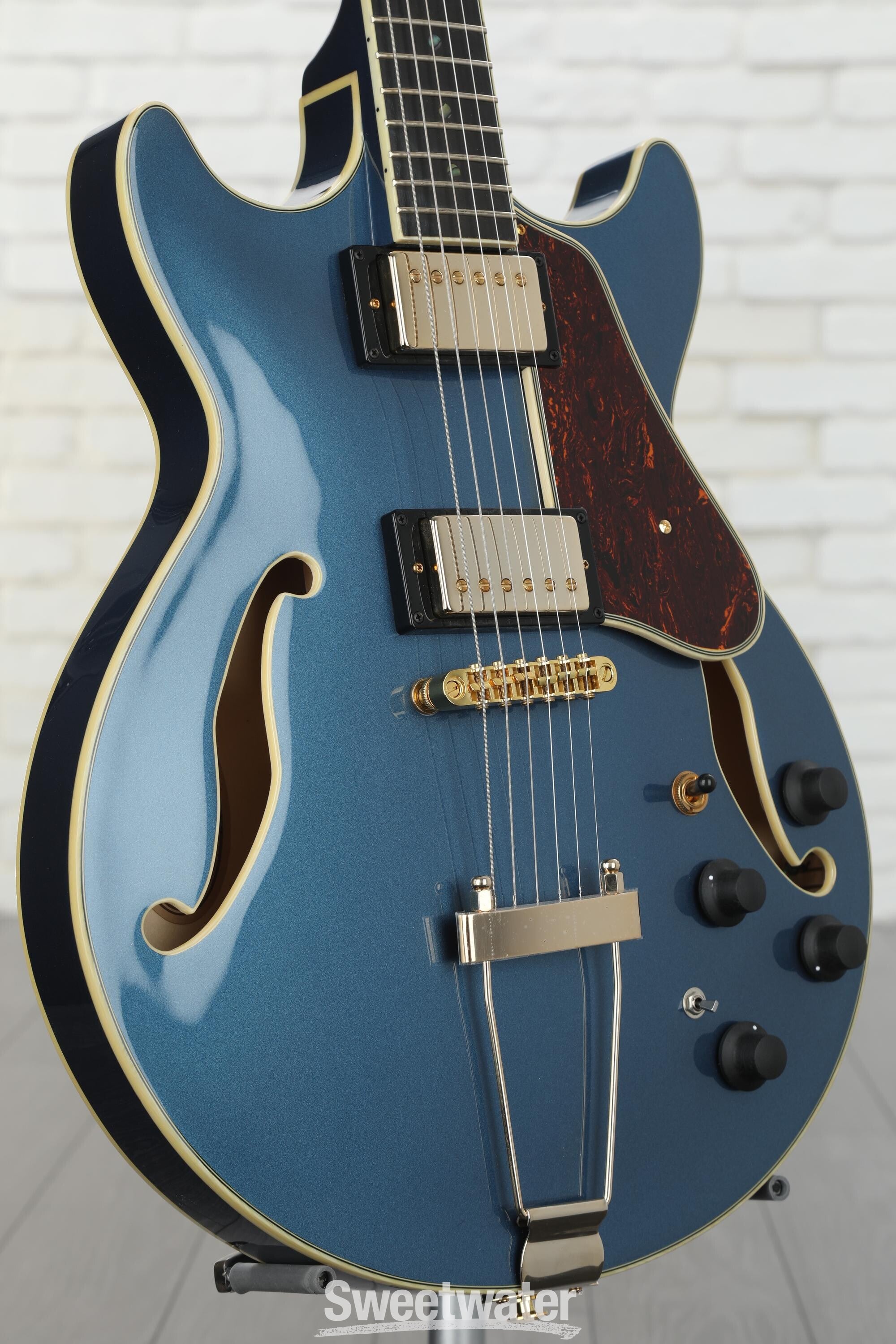 Ibanez Artcore Expressionist AMH90 Hollowbody Electric Guitar - Prussian  Blue Metallic