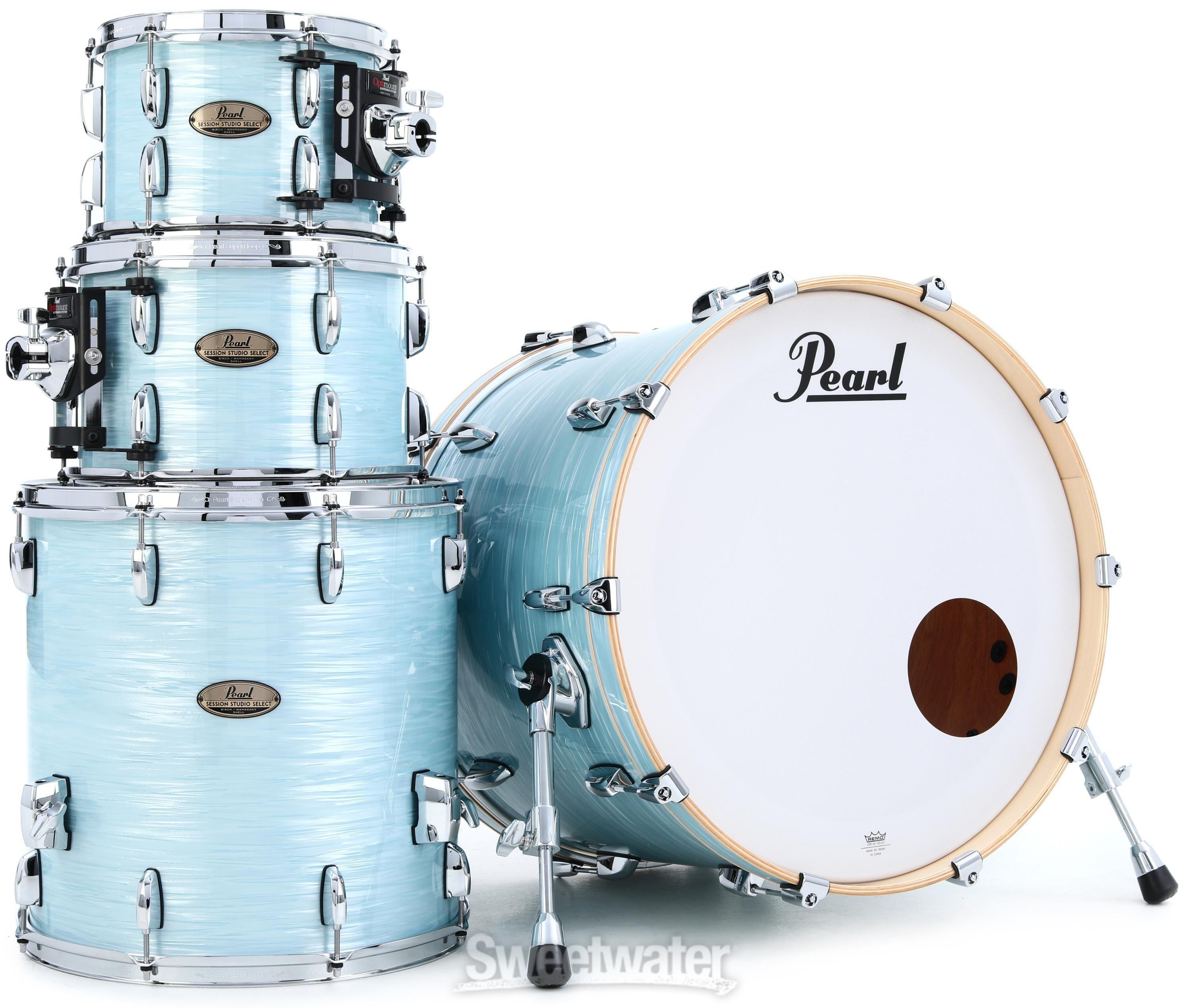 Pearl Session Studio Select Series 4-piece Shell Pack - Ice Blue