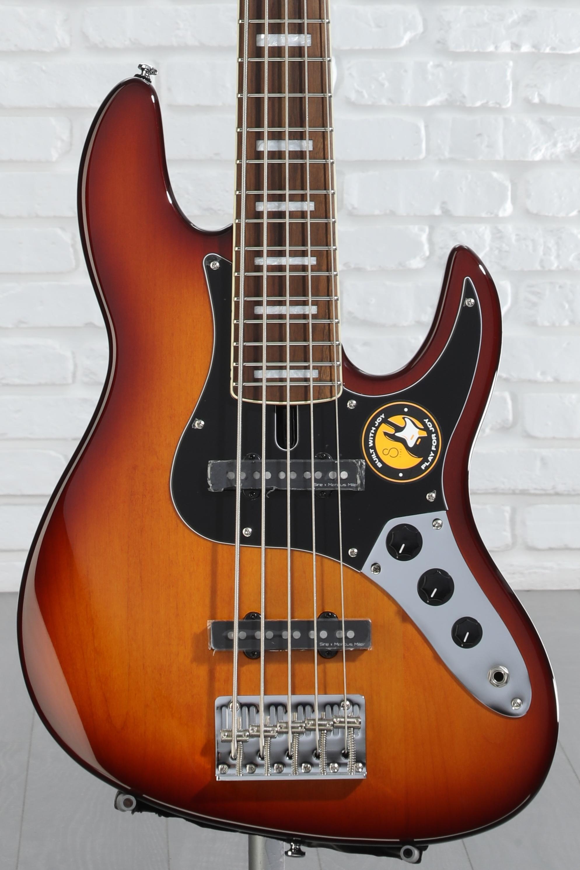 Sire Marcus Miller V5 24 5-string Bass Guitar - Tobacco Sunburst