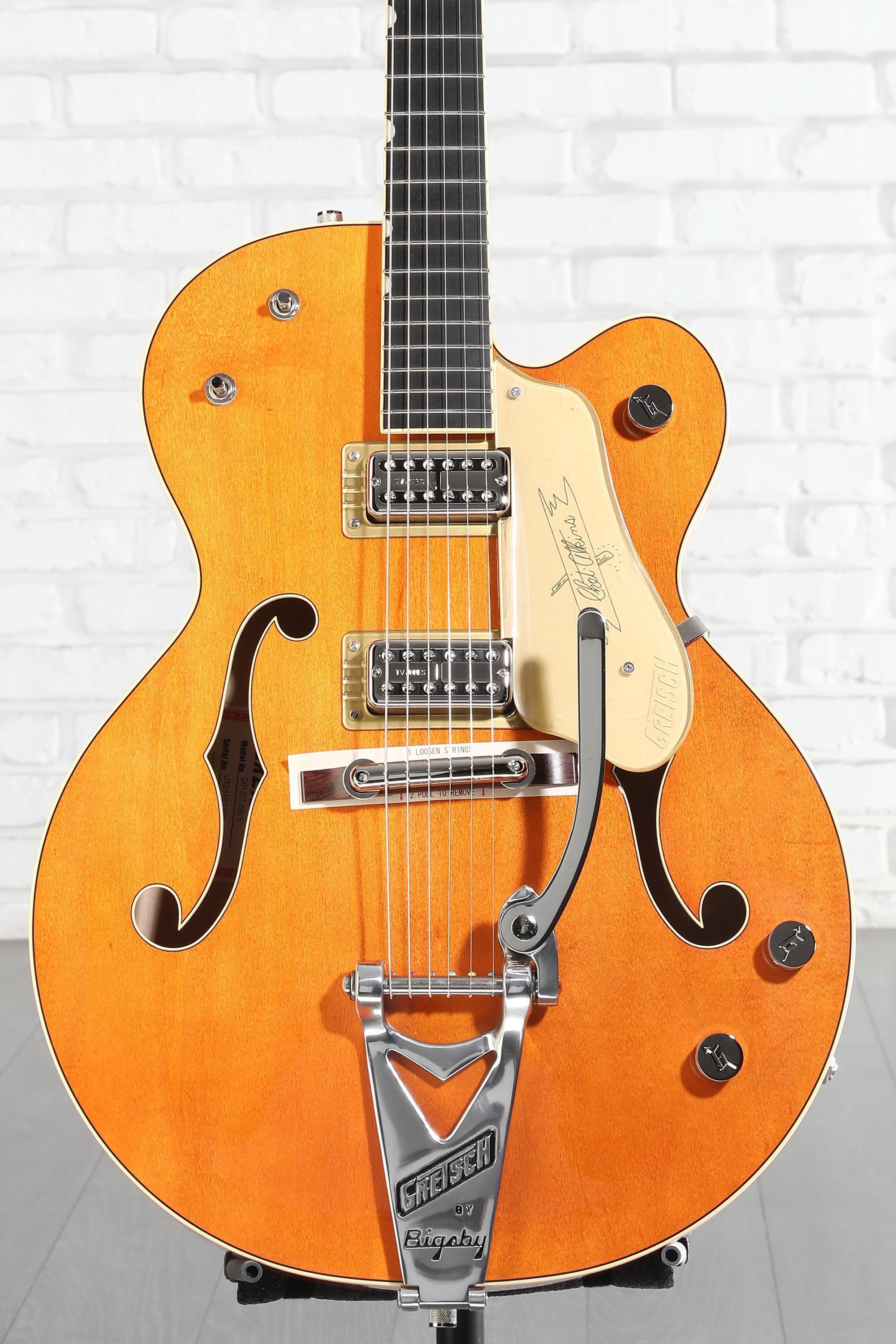 ディジモン C.G. 20th Edition レッド・イエローセット Gretsch G6120T-59 Vintage Select 1959 Chet Atkins - Western Orange