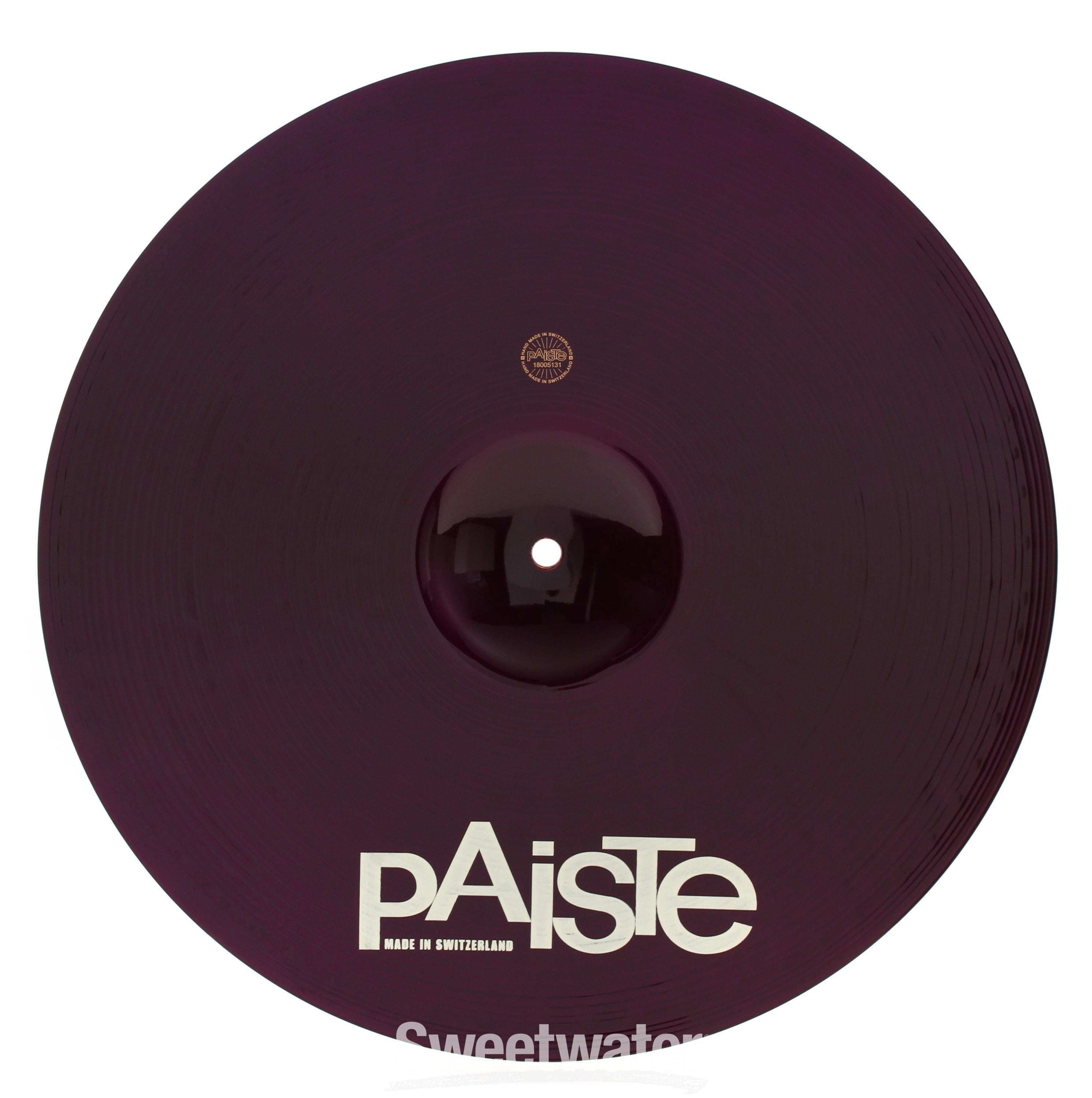 Paiste 18 inch Color Sound 900 Purple Crash Cymbal | Sweetwater