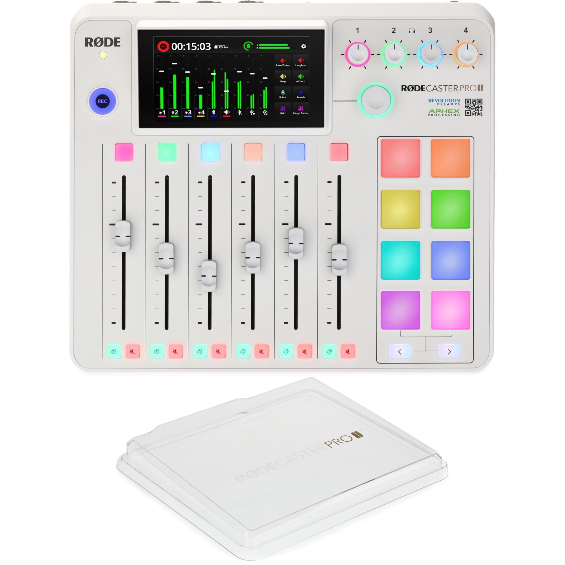 Rode RODECaster Pro II Podcast Production Console - White | Sweetwater