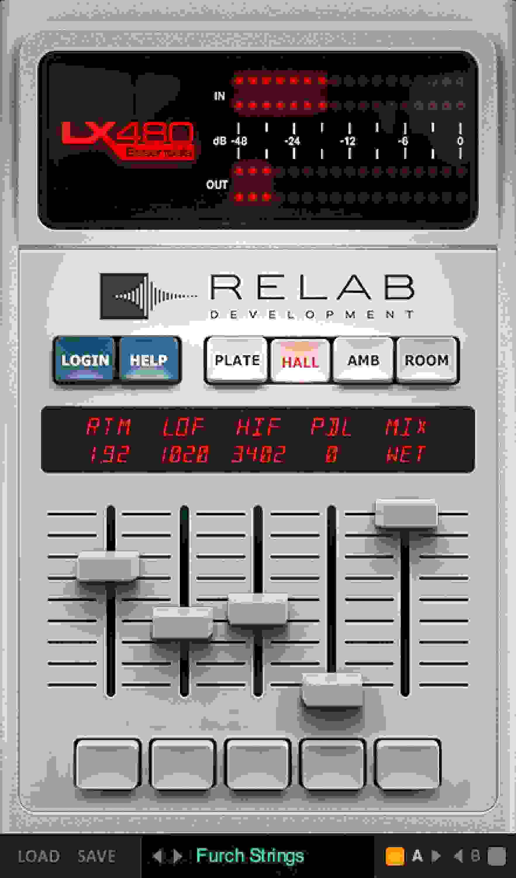 Relab Development LX480 Essentials Reverb Plug-in