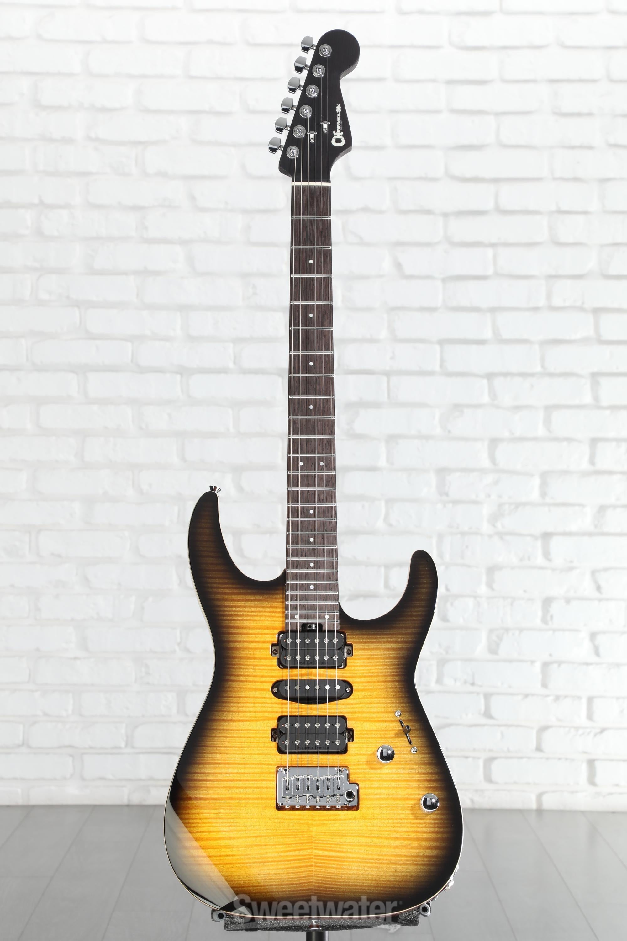 Charvel MJ DK24 HSH 2PT Electric Guitar - Antique Burst | Sweetwater