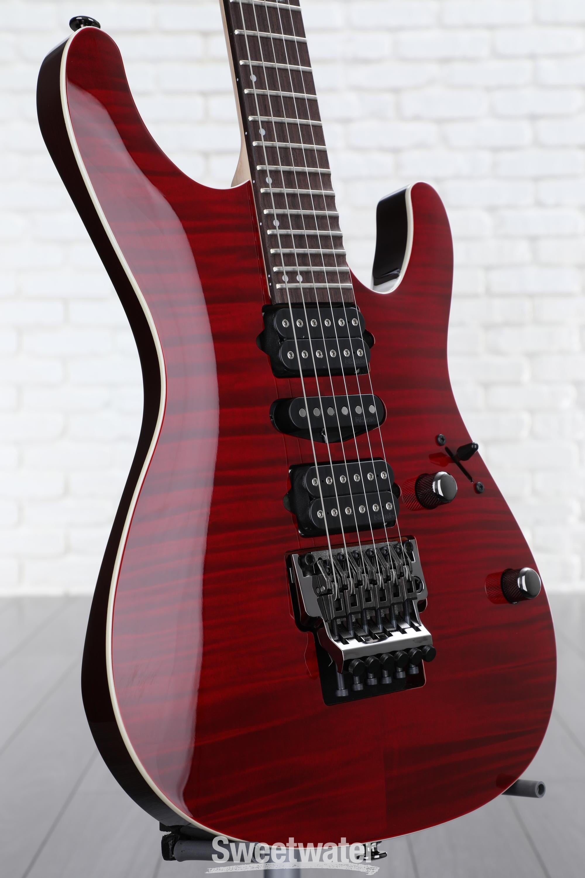 Ibanez KIKO100 Kiko Loureiro Signature Prestige - Transparent Ruby Red