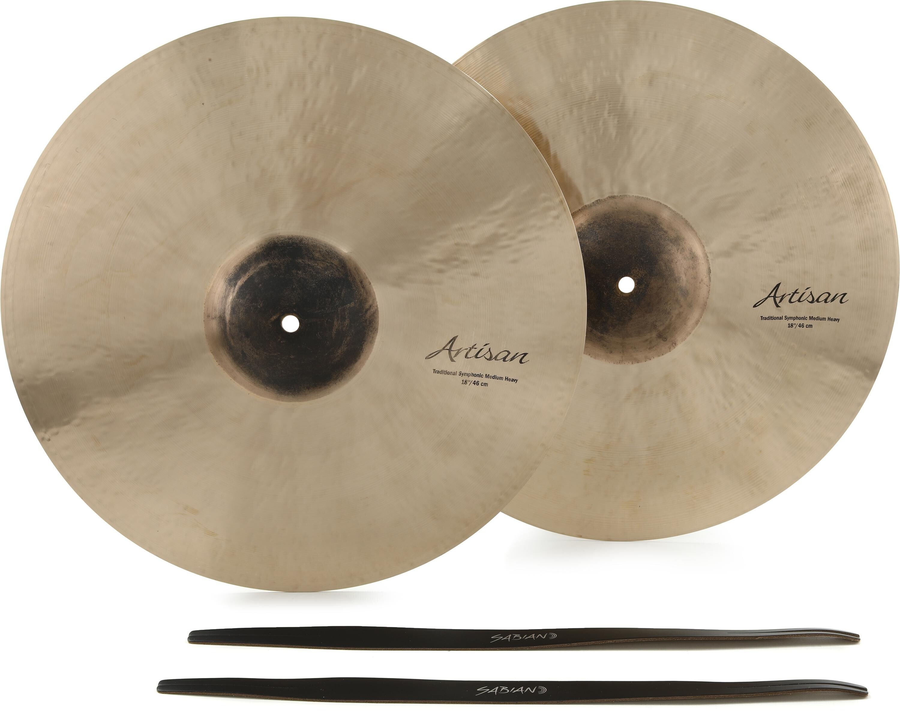 Sabian Artisan Traditional Symphonic Medium Heavy Hand Cymbals - 18-inch