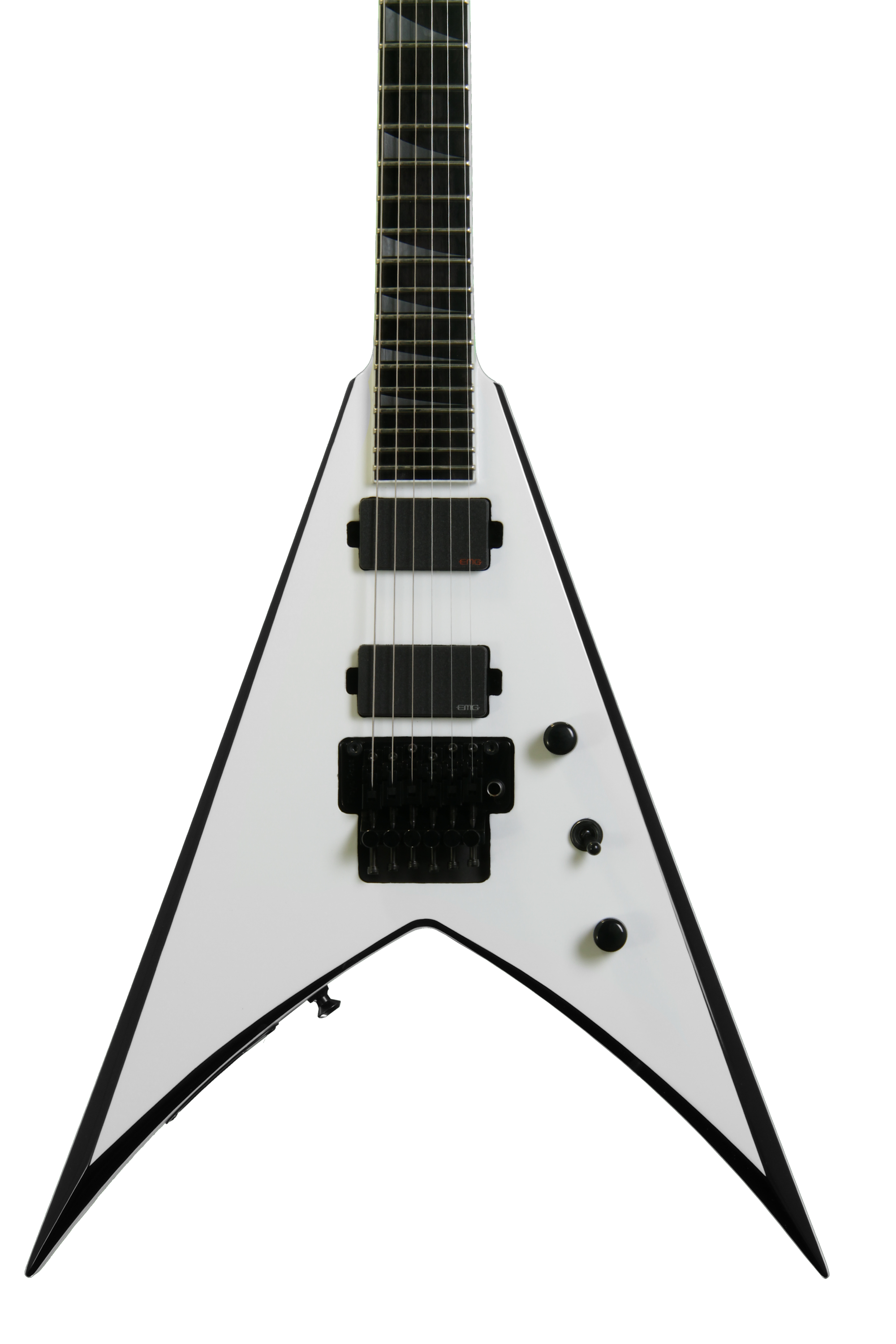 Jackson KVMG Pro Series King V - Snow White with Black Bevels