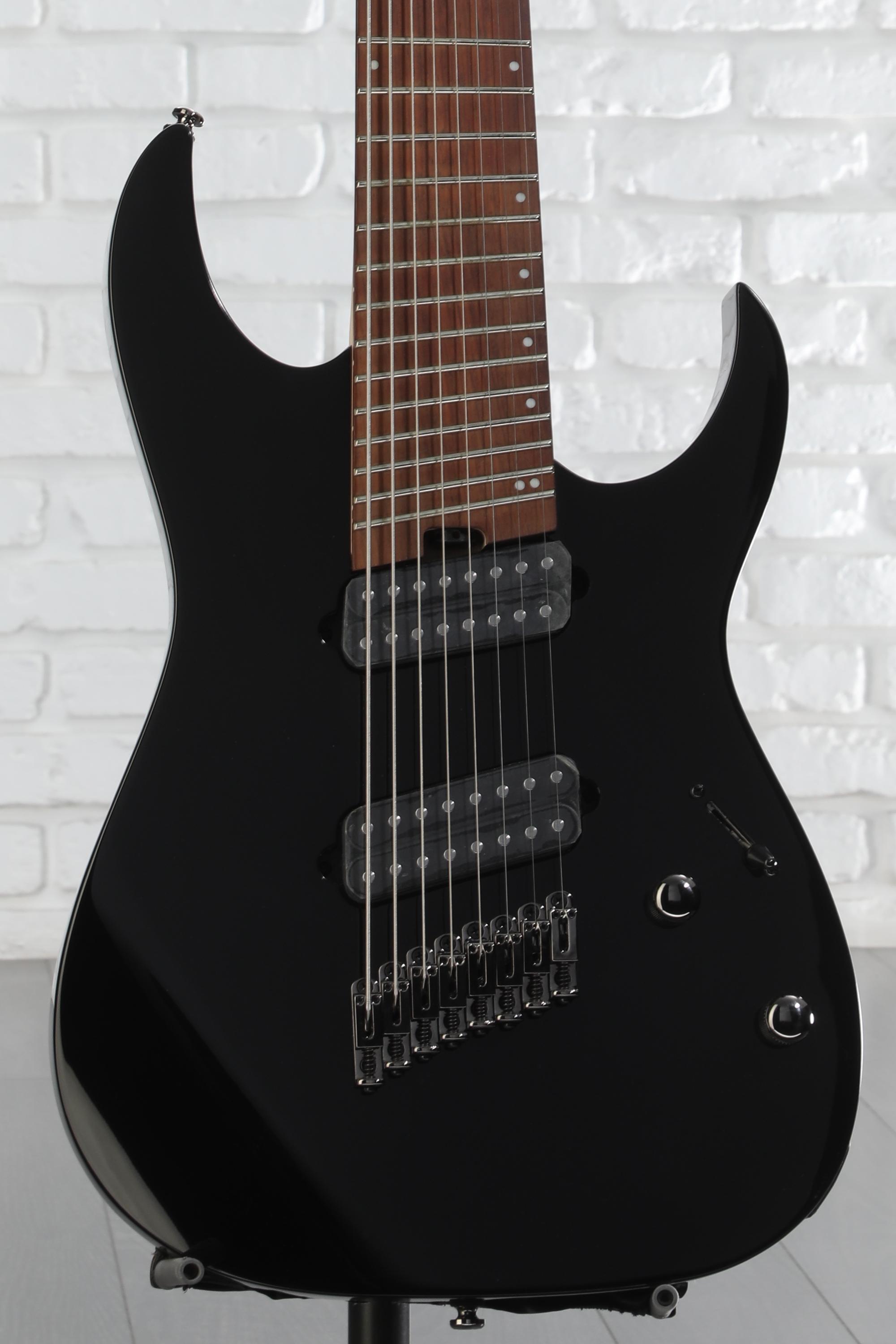 Ibanez rgms8/bk 8弦ギター Ibanez RG Standard RGMS8 Multi-scale 8-string Electric