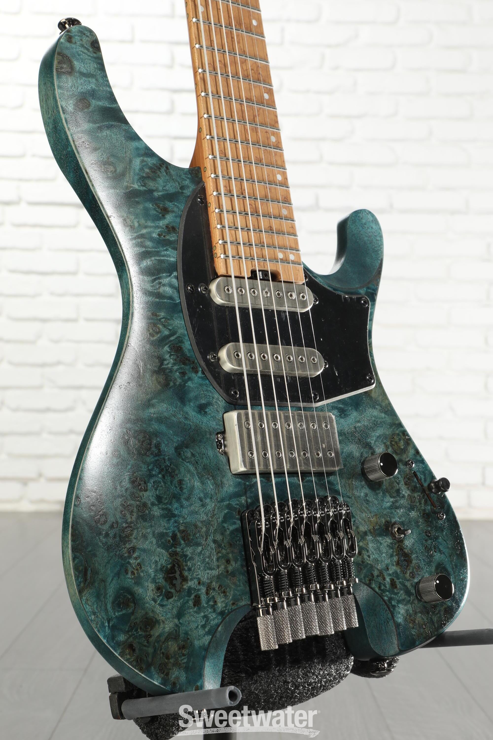 Ibanez Q547PB 7-string Electric Guitar - Cosmic Blue Low Gloss