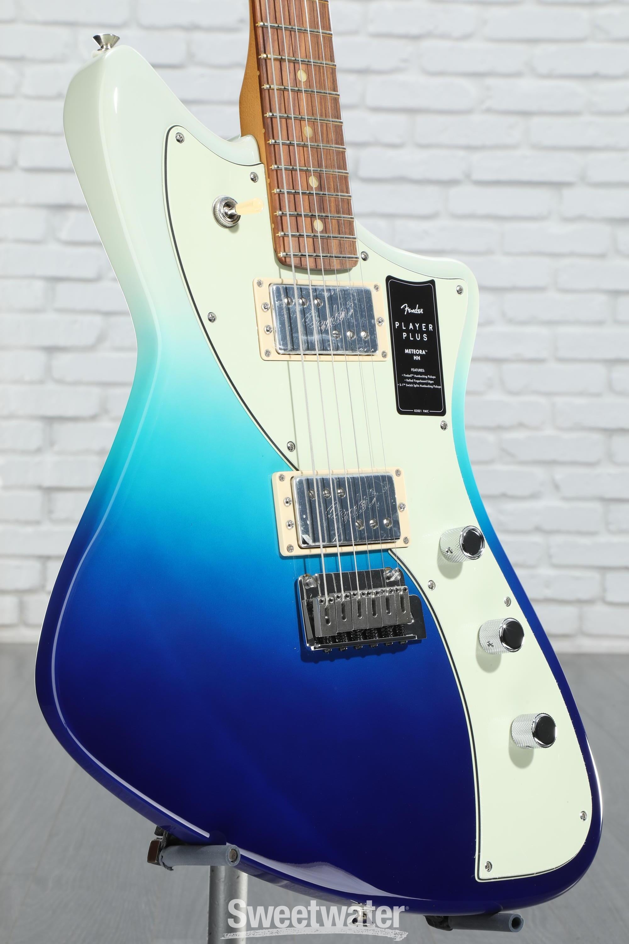 Fender Player Plus Meteora HH Electric Guitar - Belair Blue Fender Player Plus Meteora HH Electric Guitar - Belair Blue