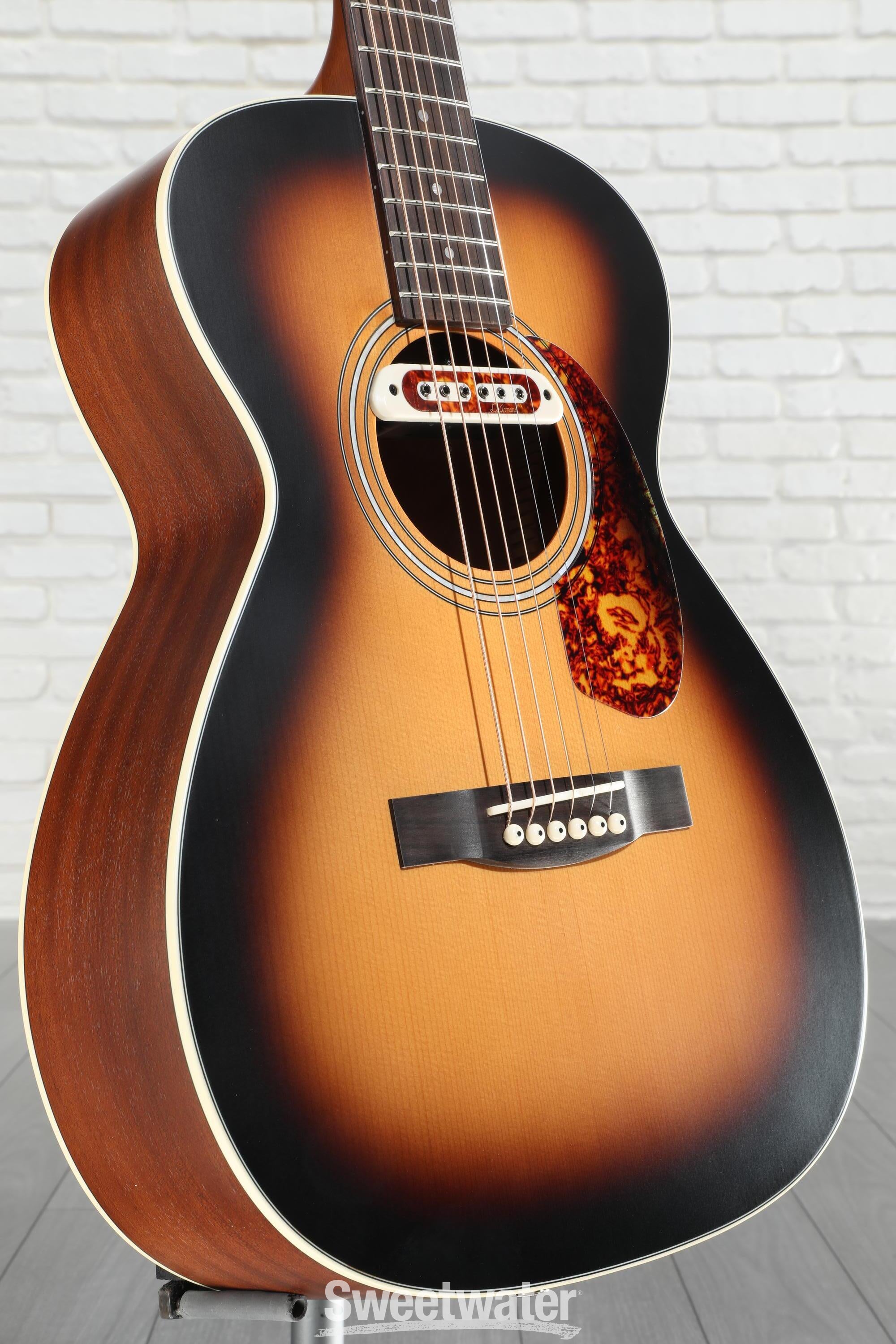 Guild M-240E Troubadour Acoustic-Electric Guitar - Vintage Sunburst |  Sweetwater