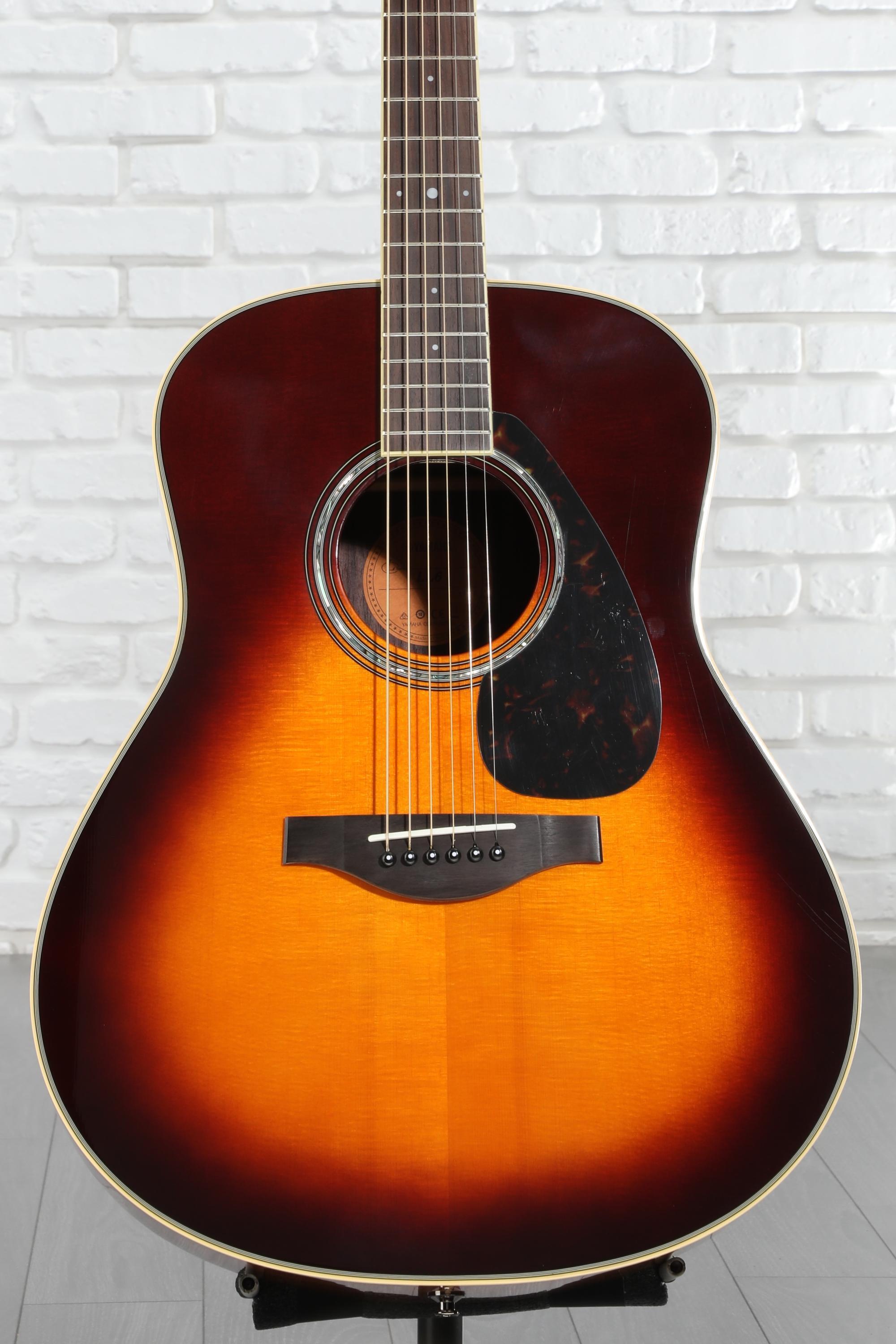 Yamaha LL6 ARE Original Jumbo Acoustic Guitar - Brown Sunburst