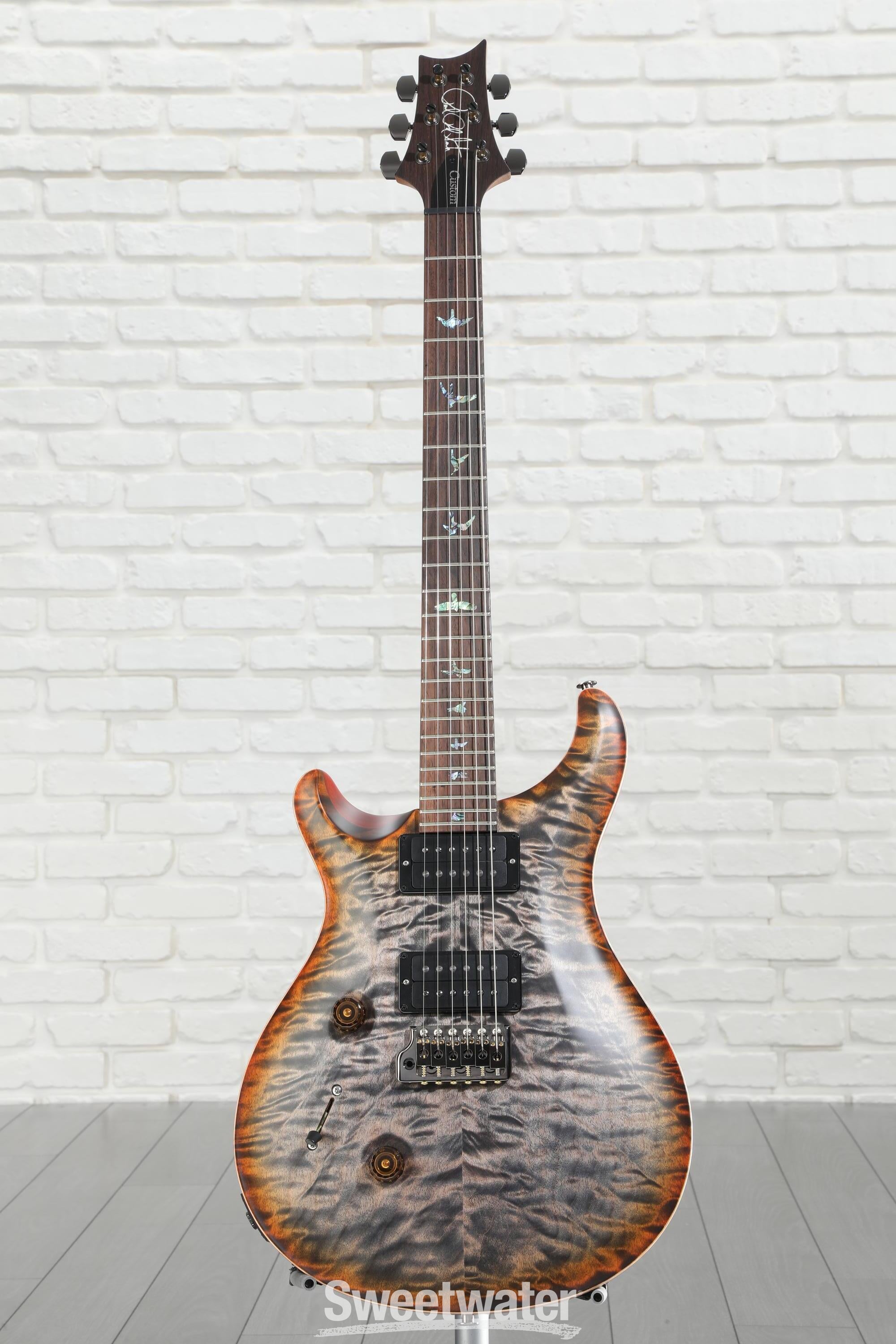 ギター PRS Custom24 10top Lefty PRS Custom 24 Aquamarine Quilted Maple 10 Top Lefty (594