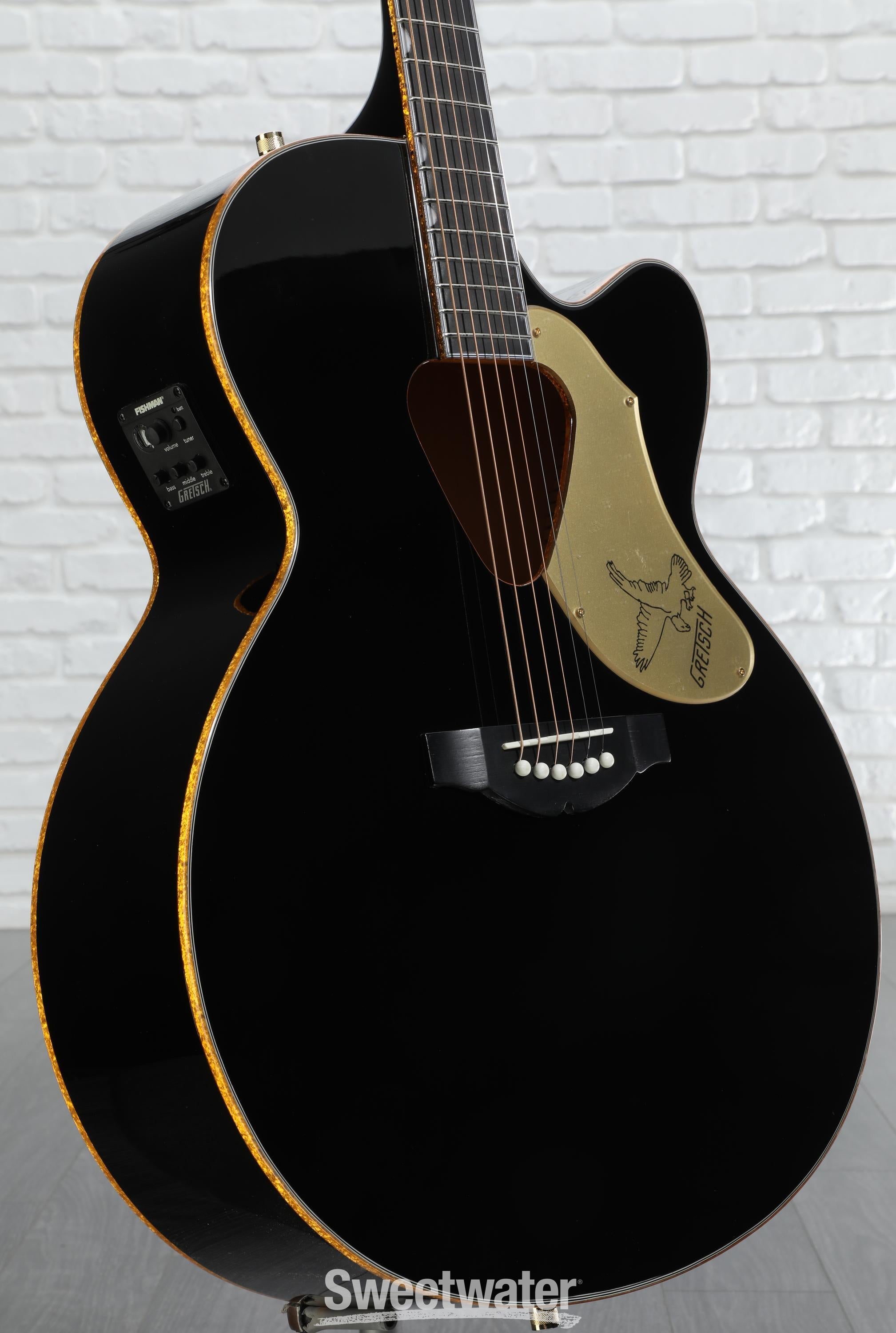 GRETSCH アコースティックギター ブラック GRETSCH Deltoluxe Concert Black Top アコースティックギター