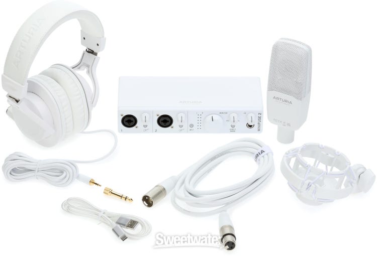 Arturia MiniFuse 2 Recording Pack - White