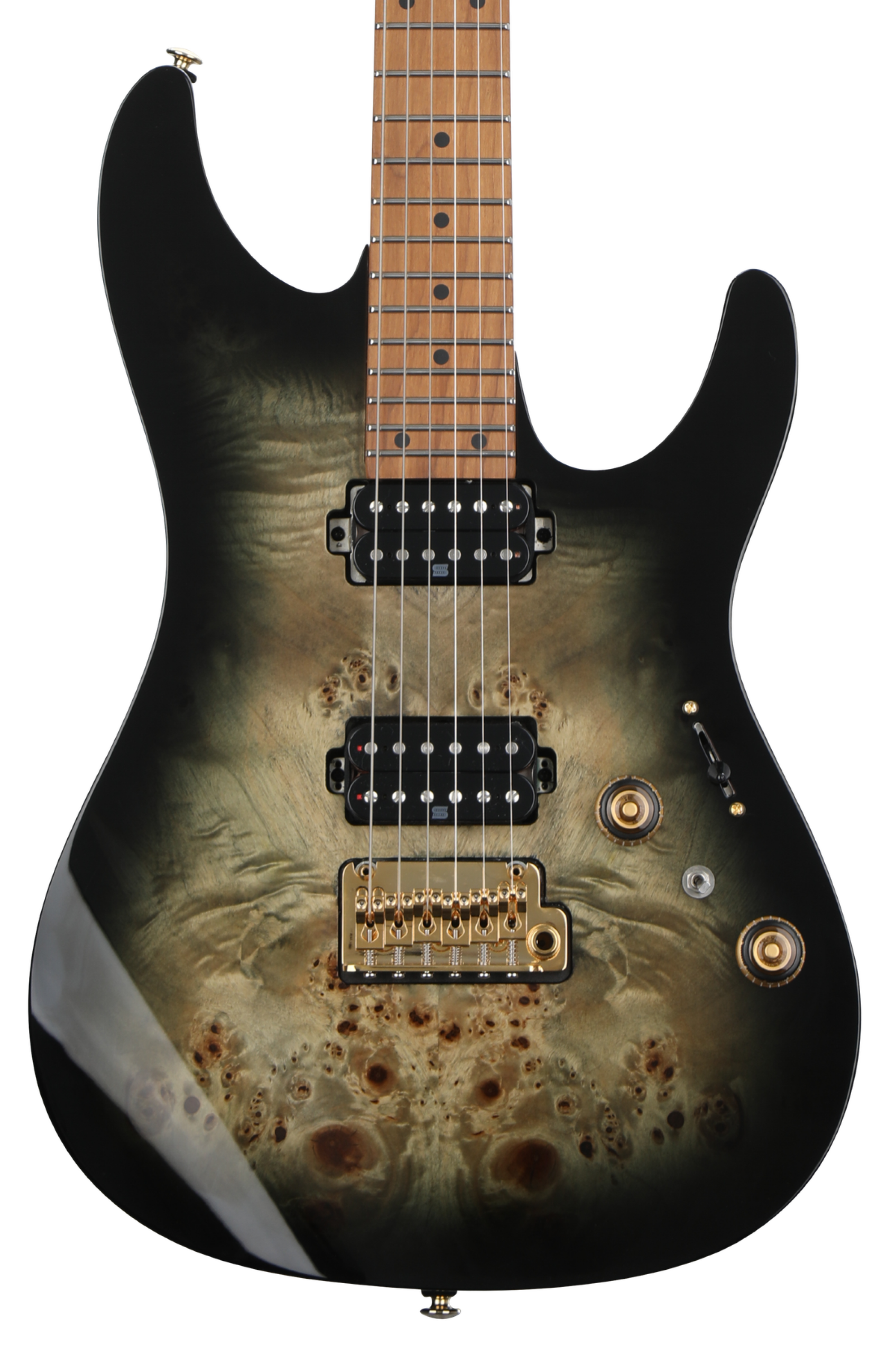 Ibanez Premium AZ242PBG Electric Guitar - Charcoal Black Burst