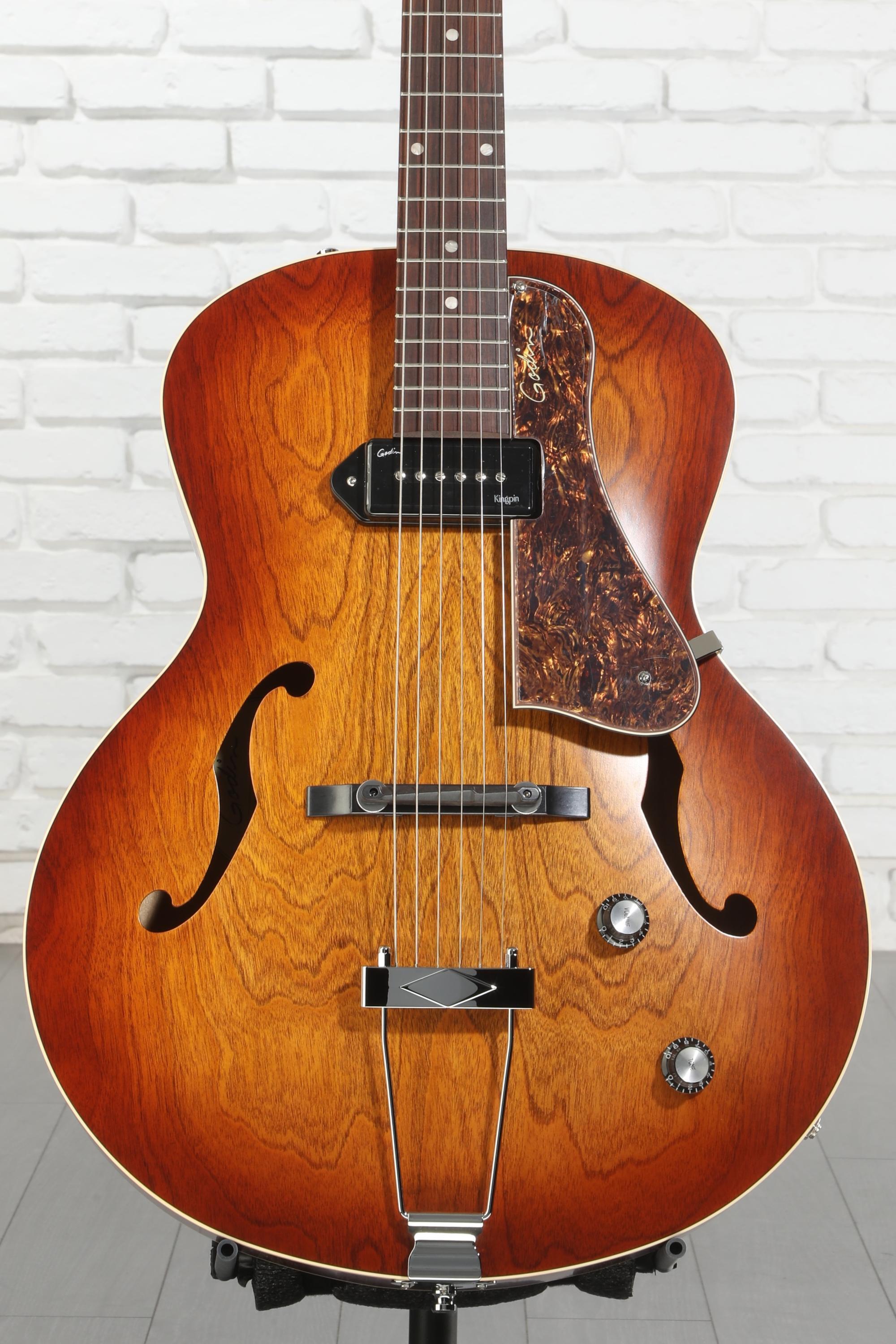 Godin 5th Avenue Kingpin Hollowbody Electric Guitar - Cognac Burst