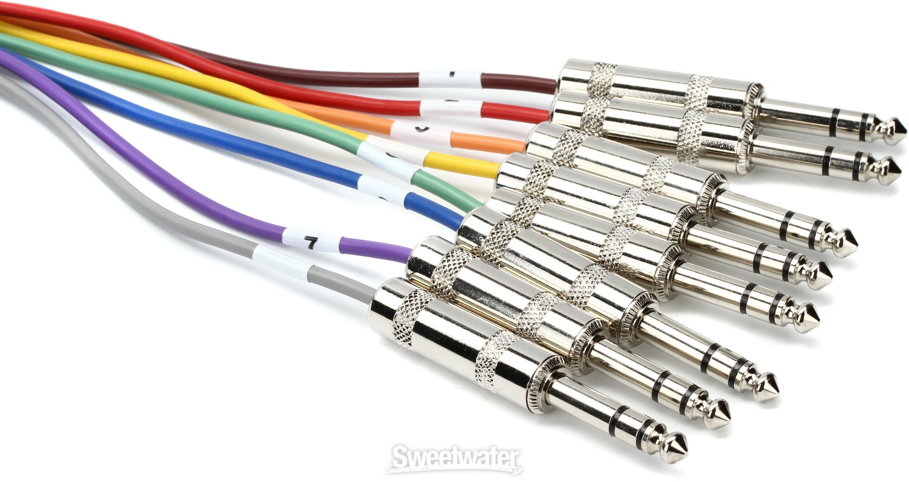 Hosa DTP-805 8-channel DB25 to 1/4 inch TRS Snake - 16.5 foot