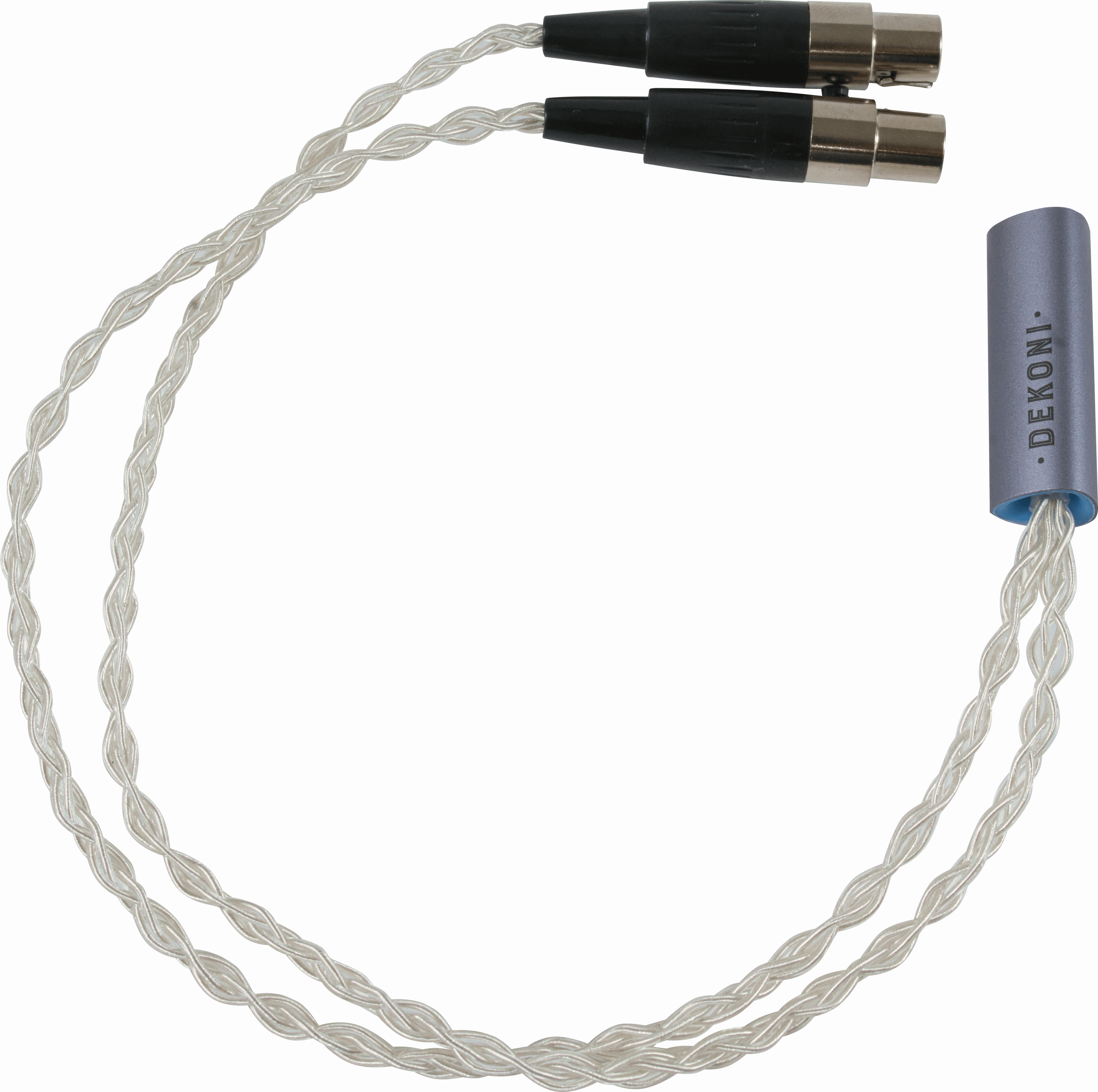 Dekoni Audio Ensemble Post-split Cable with Silver Braid