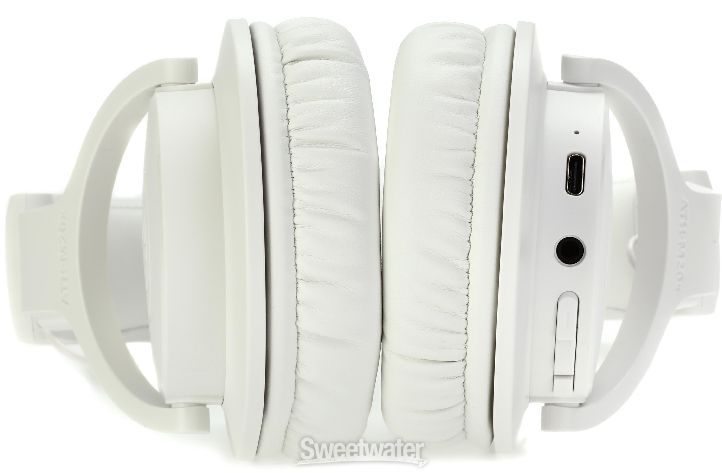 Audio-Technica ATH-M20xBT Wireless Over-ear Headphones - White 