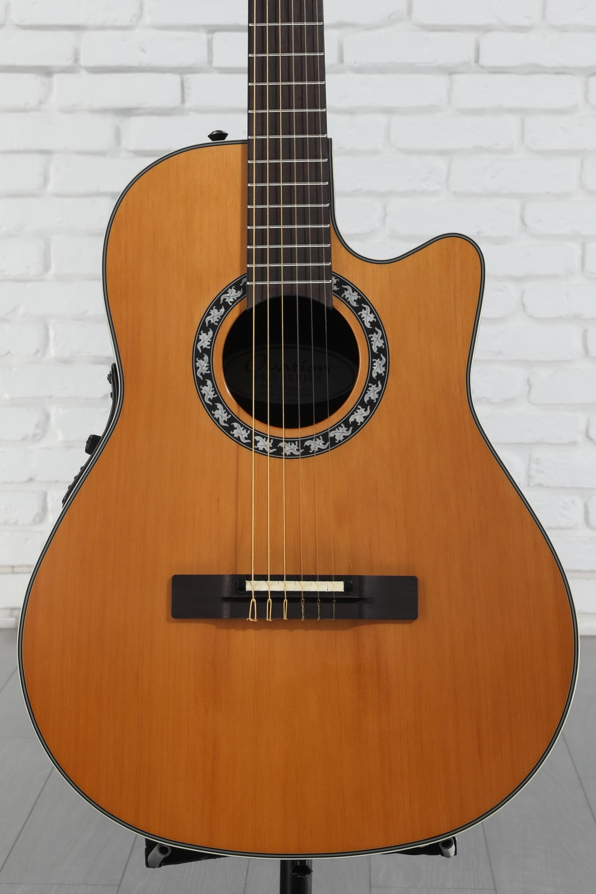 Ovation Timeless Classic Nylon Acoustic-Electric Guitar - Natural