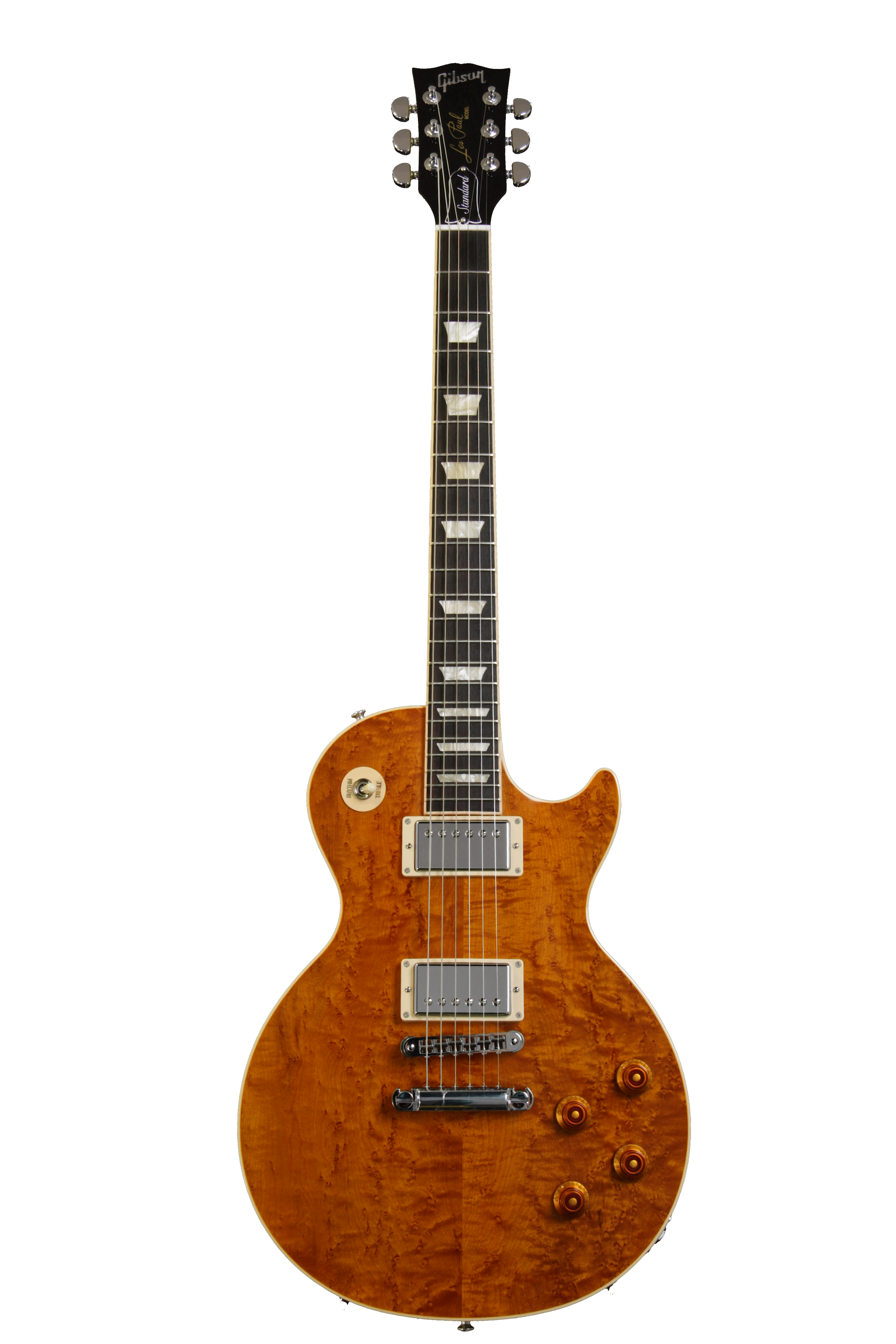 Gibson Les Paul Standard Premium - Trans Amber, AAA Birdseye