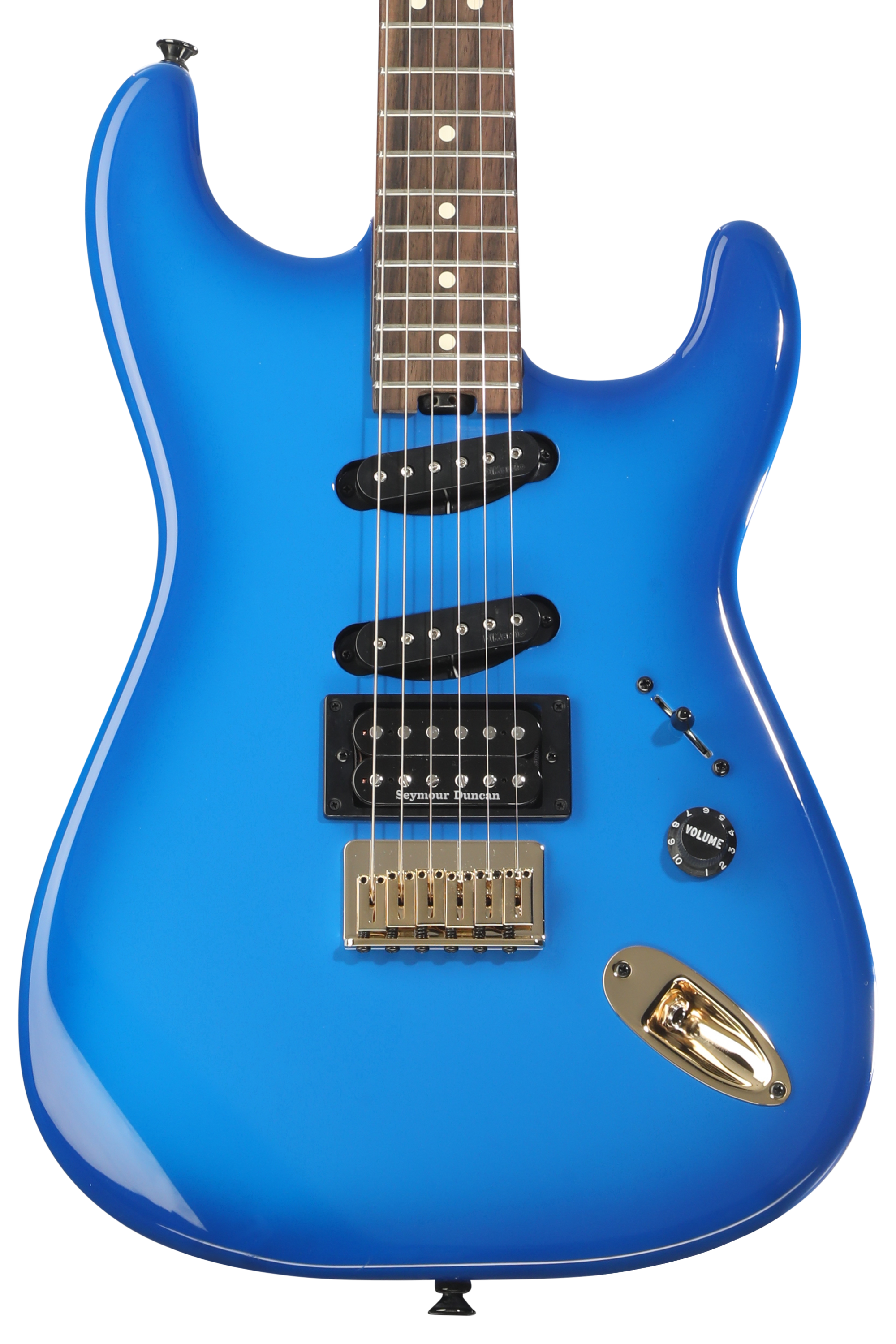 Photo of Charvel Jake E. Lee Signature Pro-Mod San Dimas Style 1 Electric Guitar - Blue Burst