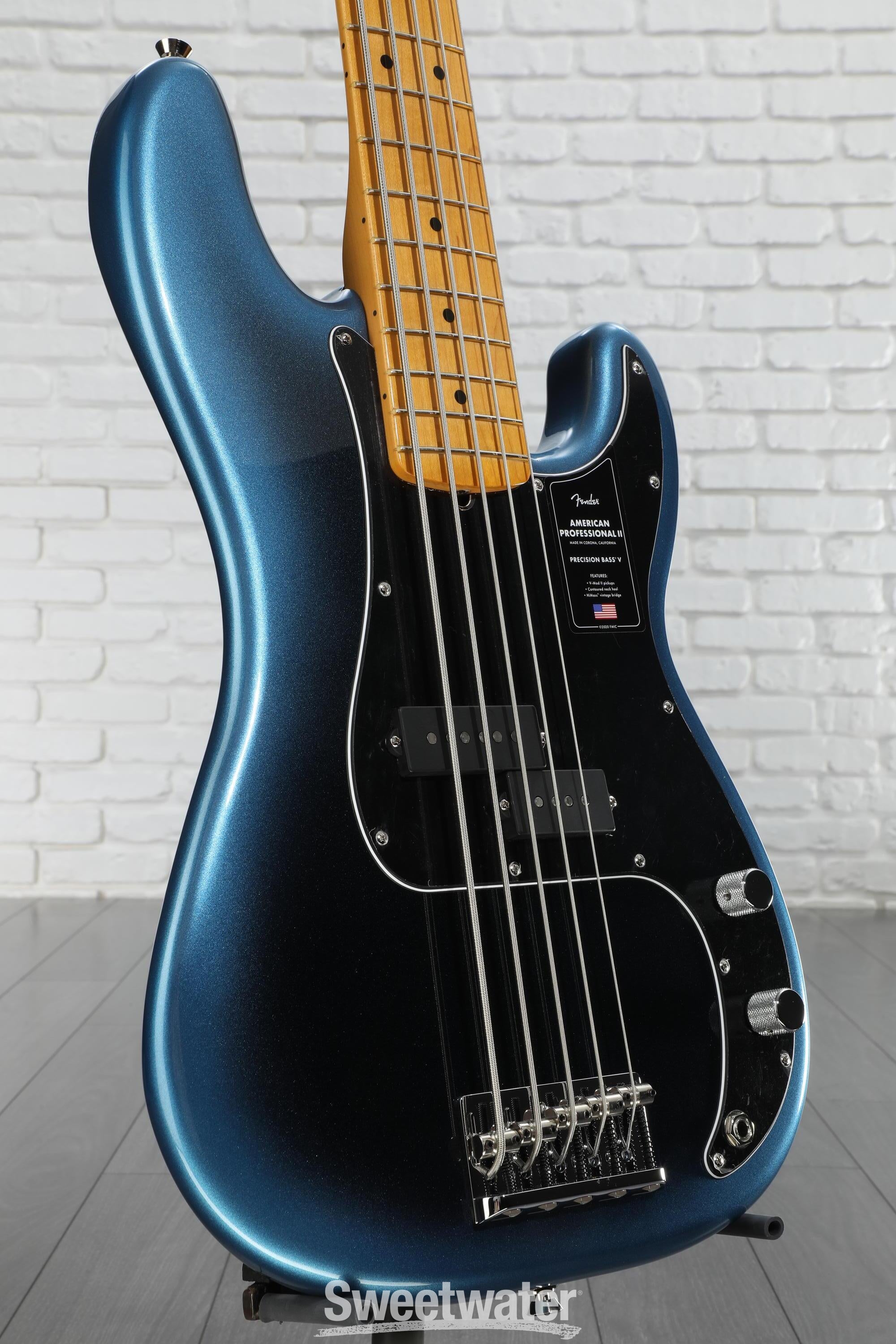 Fender American Professional II Precision Bass V - Dark Night with Maple Fingerboard