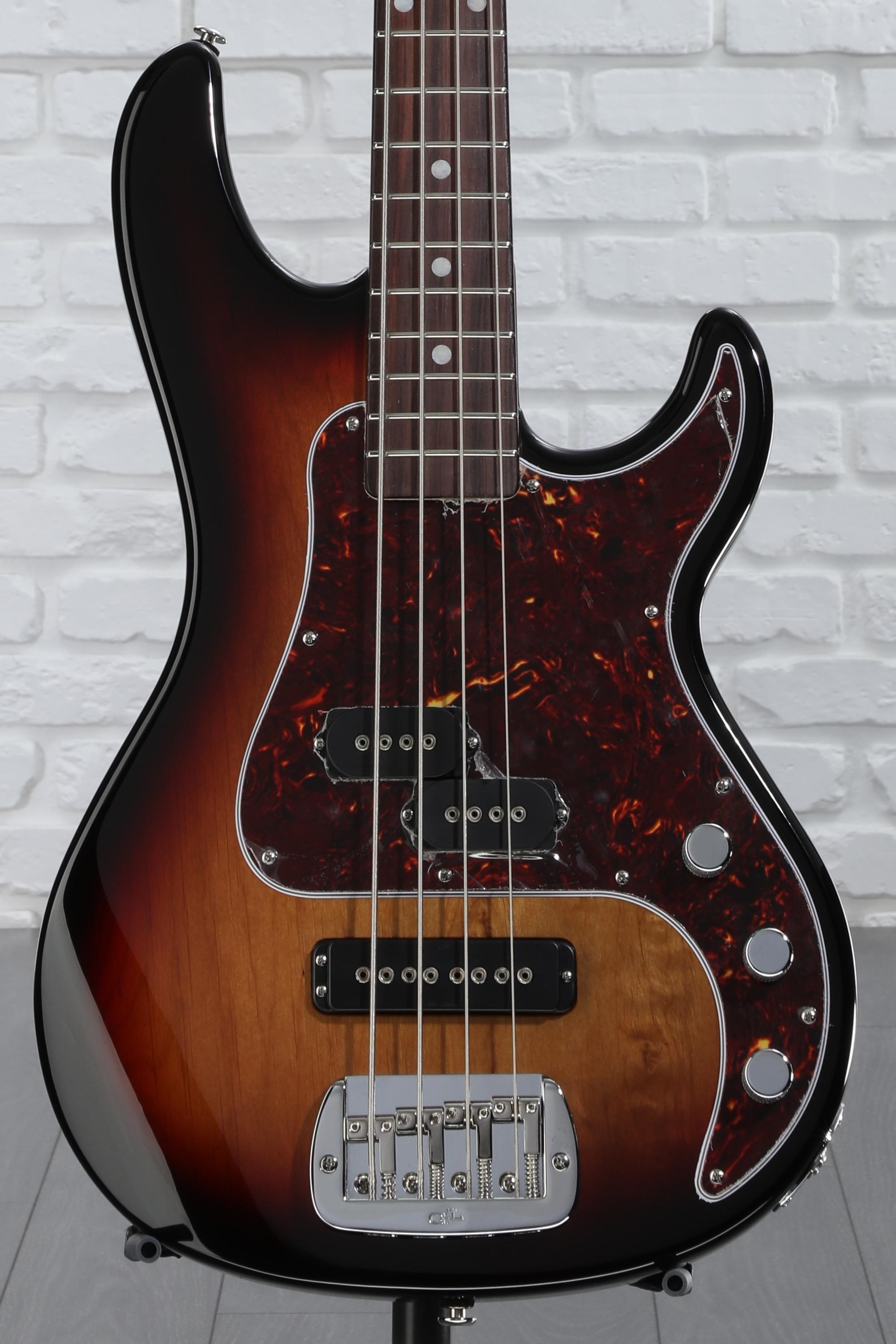ベース G&L USA SB-2 G&L SB-2 Bass Guitar - 3-tone Sunburst | Sweetwater