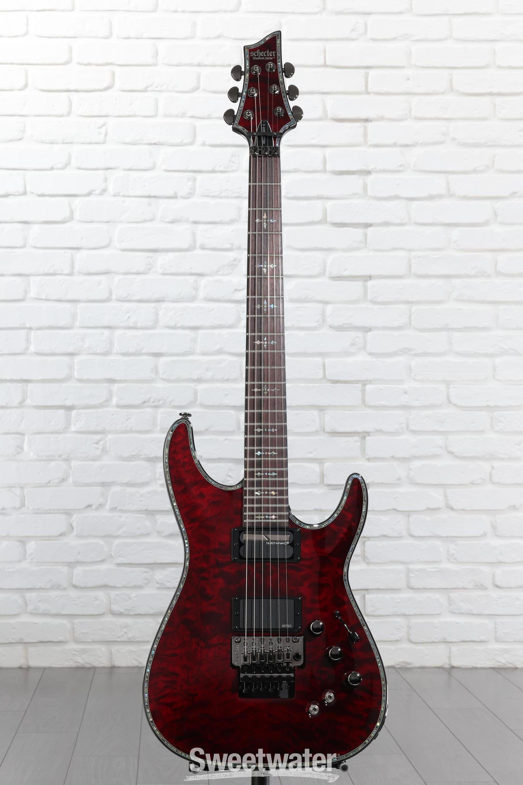 Schecter Hellraiser C-1 FR-S Electric Guitar - Black Cherry