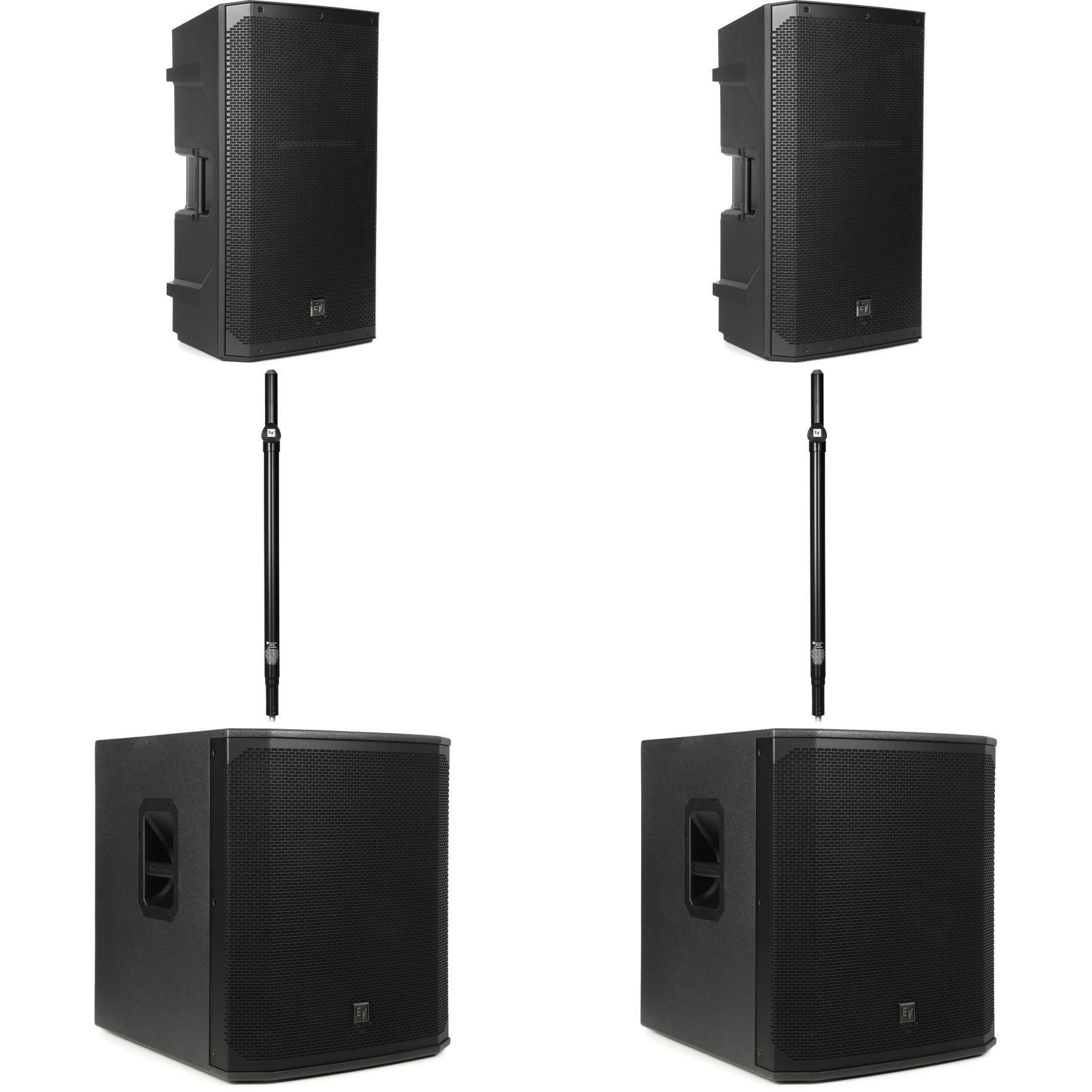 Electro-Voice ELX200-15P 15 inch Powered Speaker and ELX200-18SP 18 ...