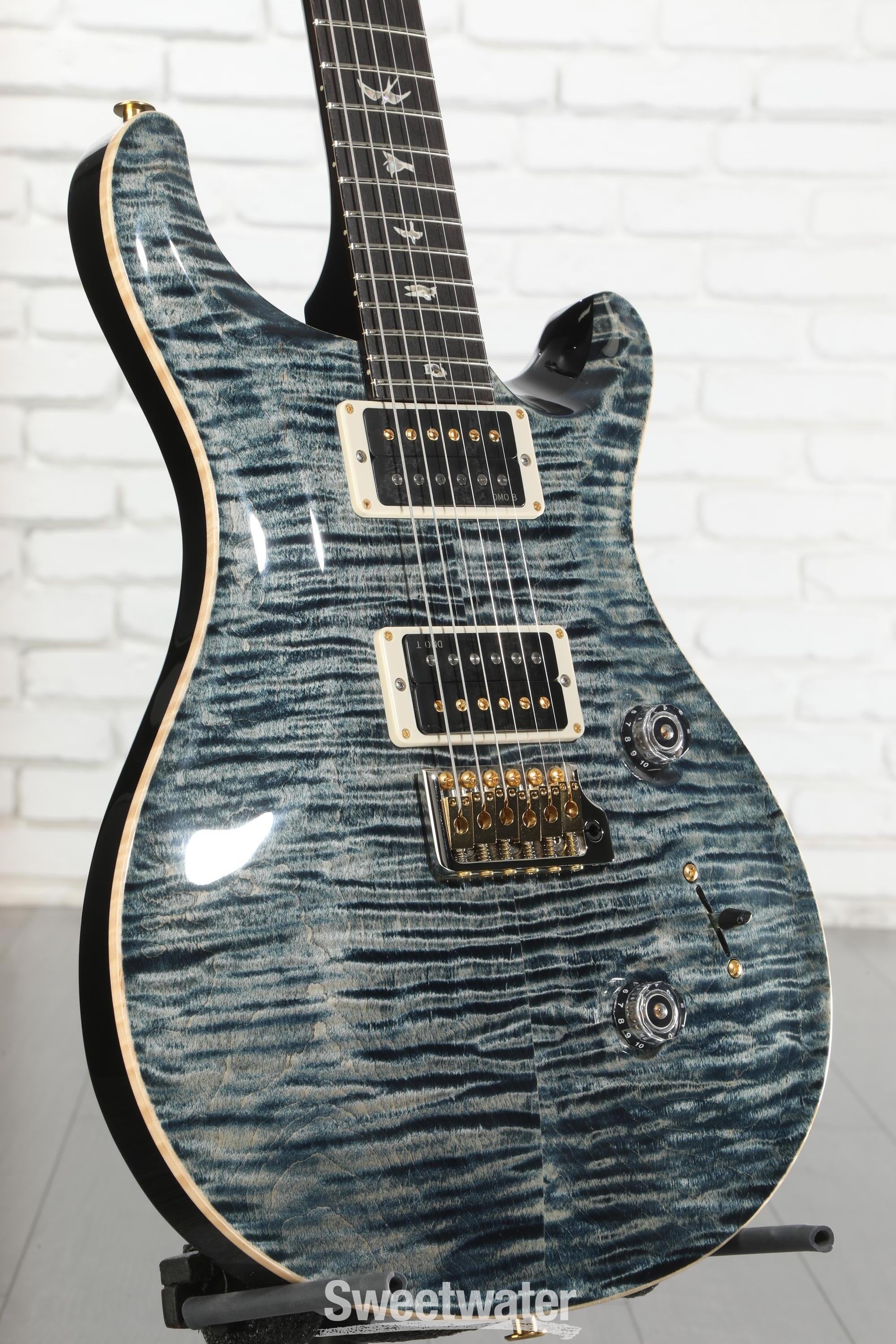 PRS Custom 24 10-Top Electric Guitar - Faded Whale Blue | Sweetwater