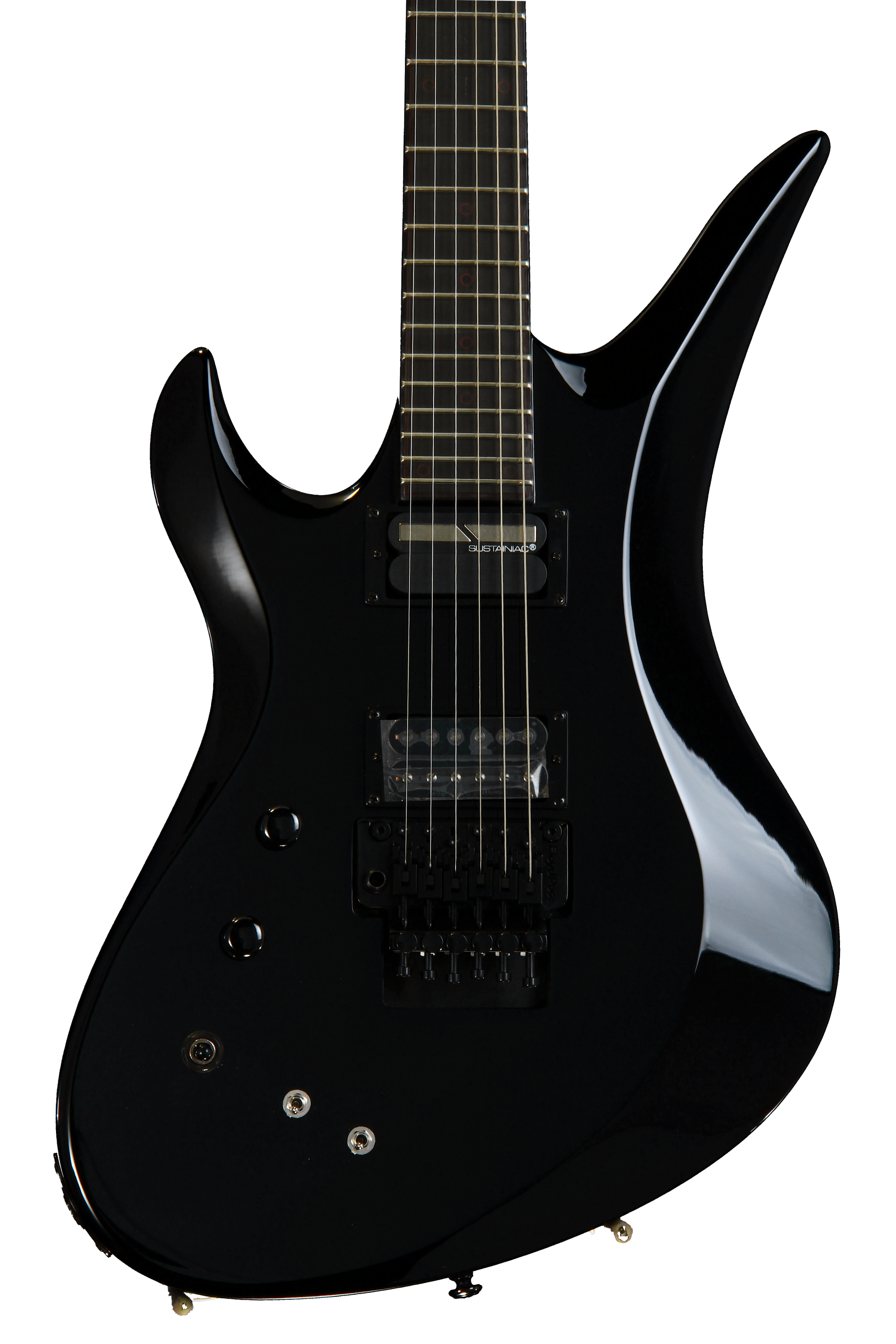 Schecter Blackjack A-6 w/Floyd Rose, Left-Handed - Gloss Black, w