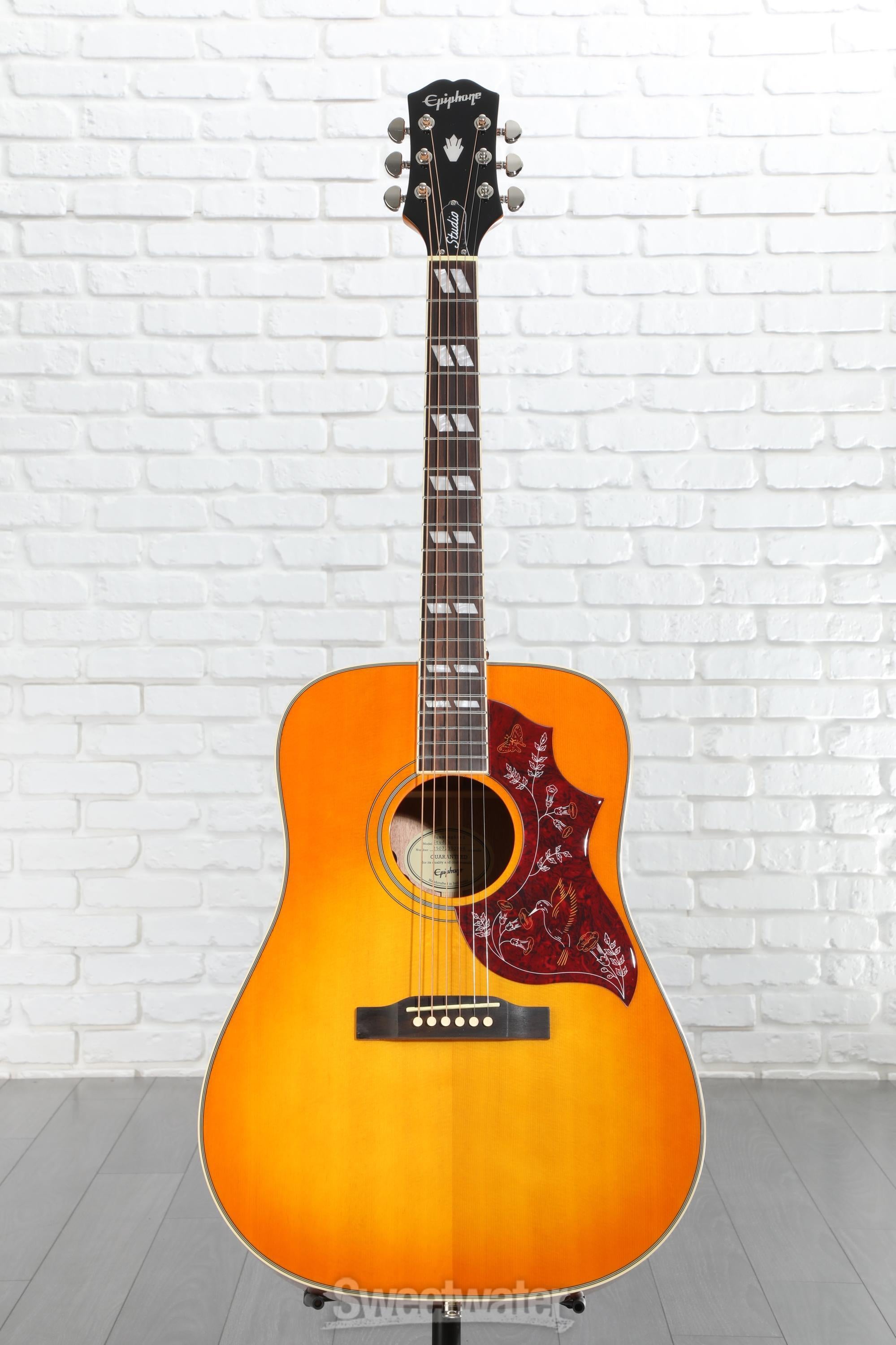 Epiphone Hummingbird Studio 調整済 初心者〜中級者 Epiphone Hummingbird Studio Acoustic-electric Guitar - Heritage