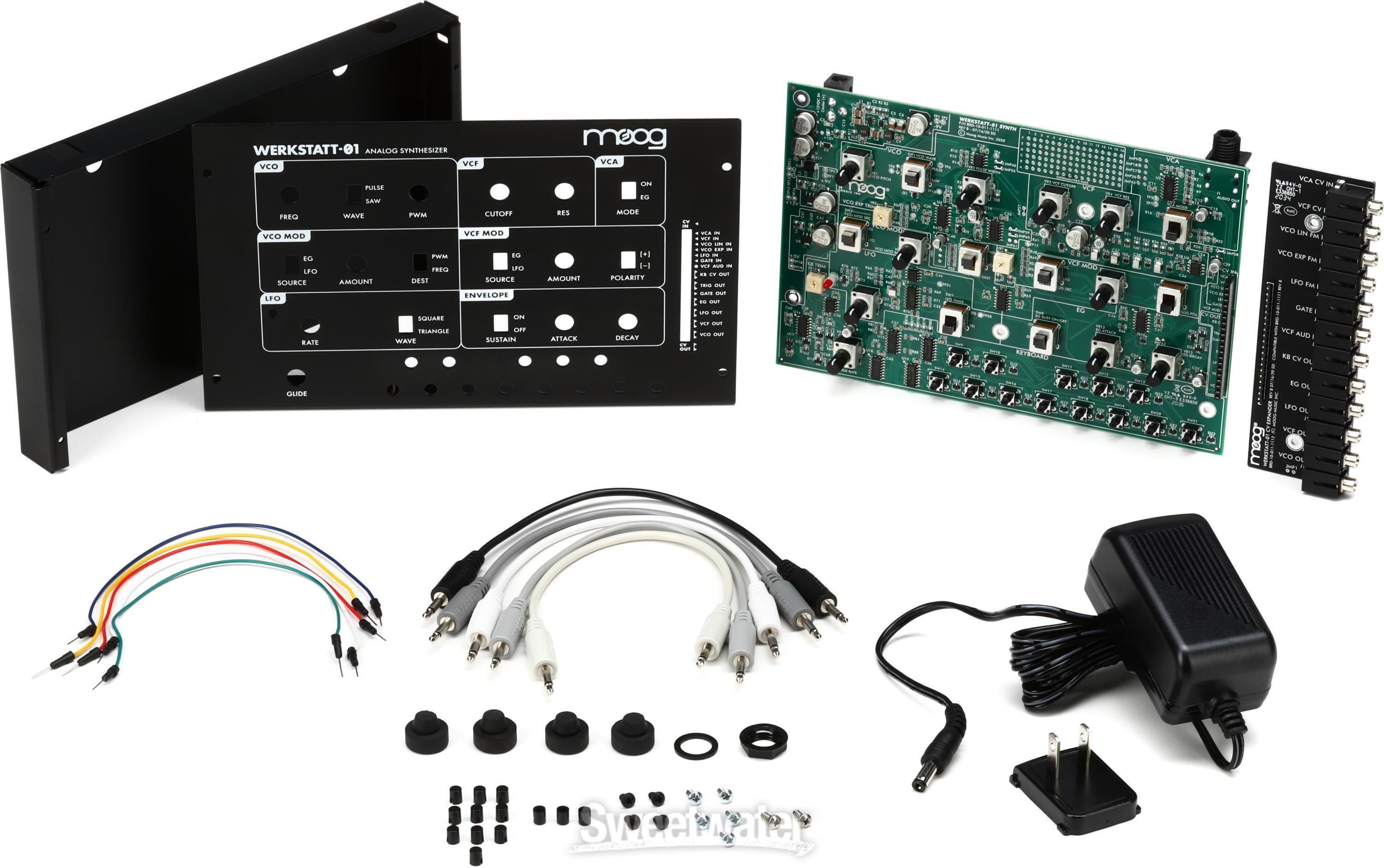 Moog Werkstatt-01 Analog Synthesizer Kit with CV Expansion Board 