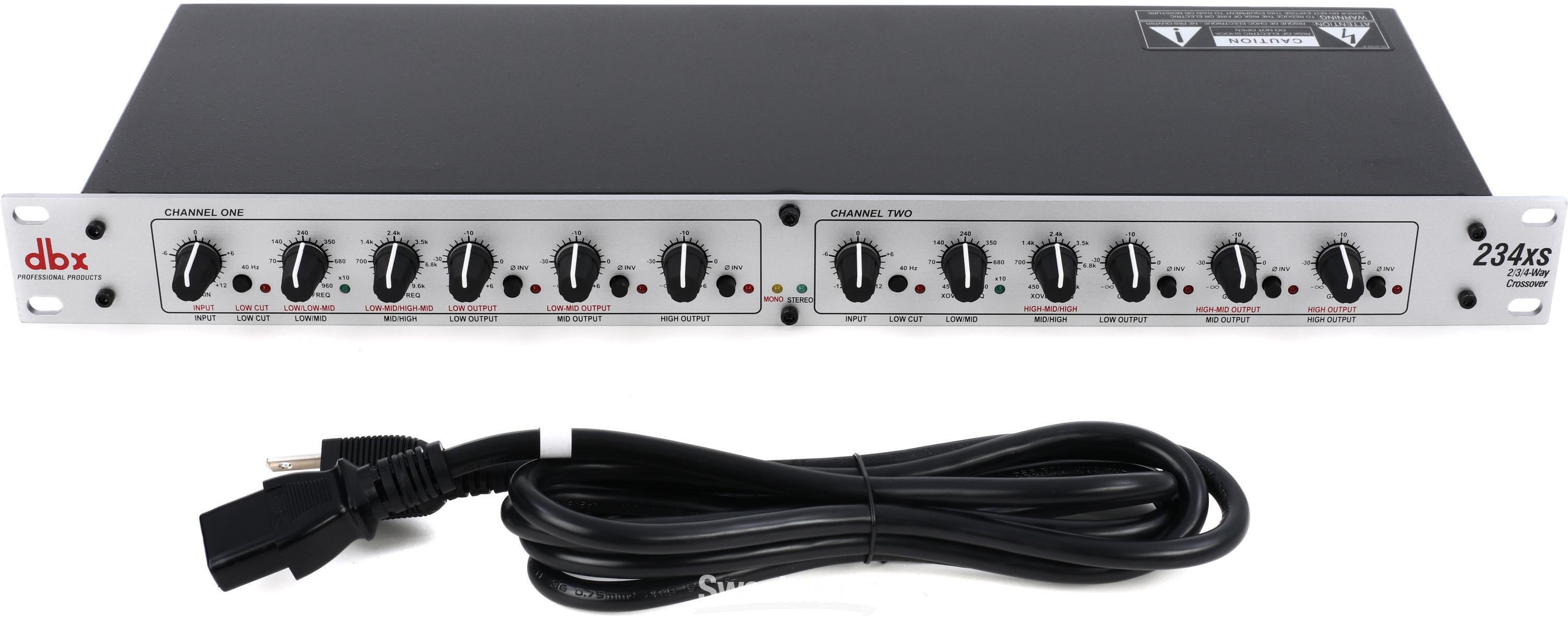 2-/3-way　Crossover　dbx　234xs　Mono　Stereo,　4-way　Sweetwater