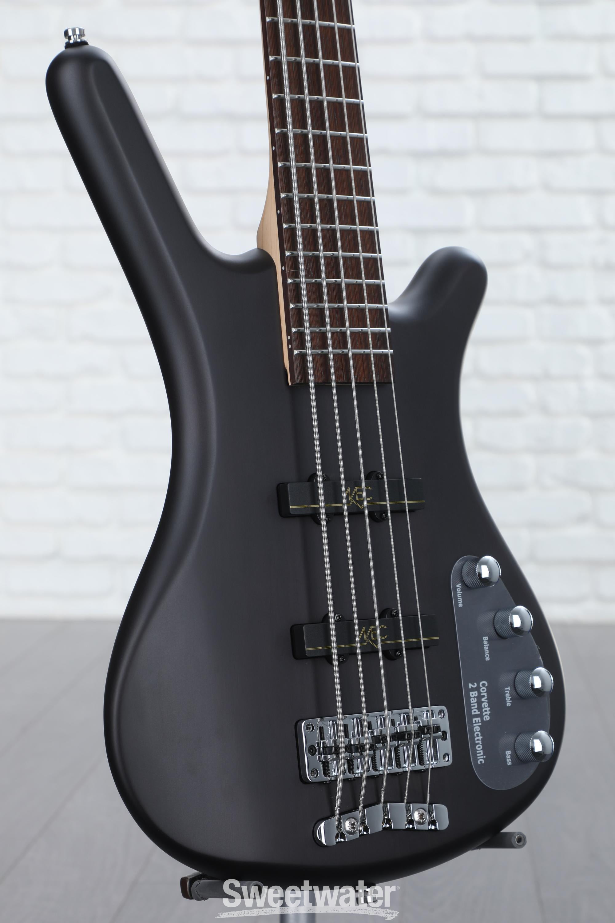 Warwick RockBass Corvette Basic 5-string Bass Guitar - Nirvana Black  Transparent Satin