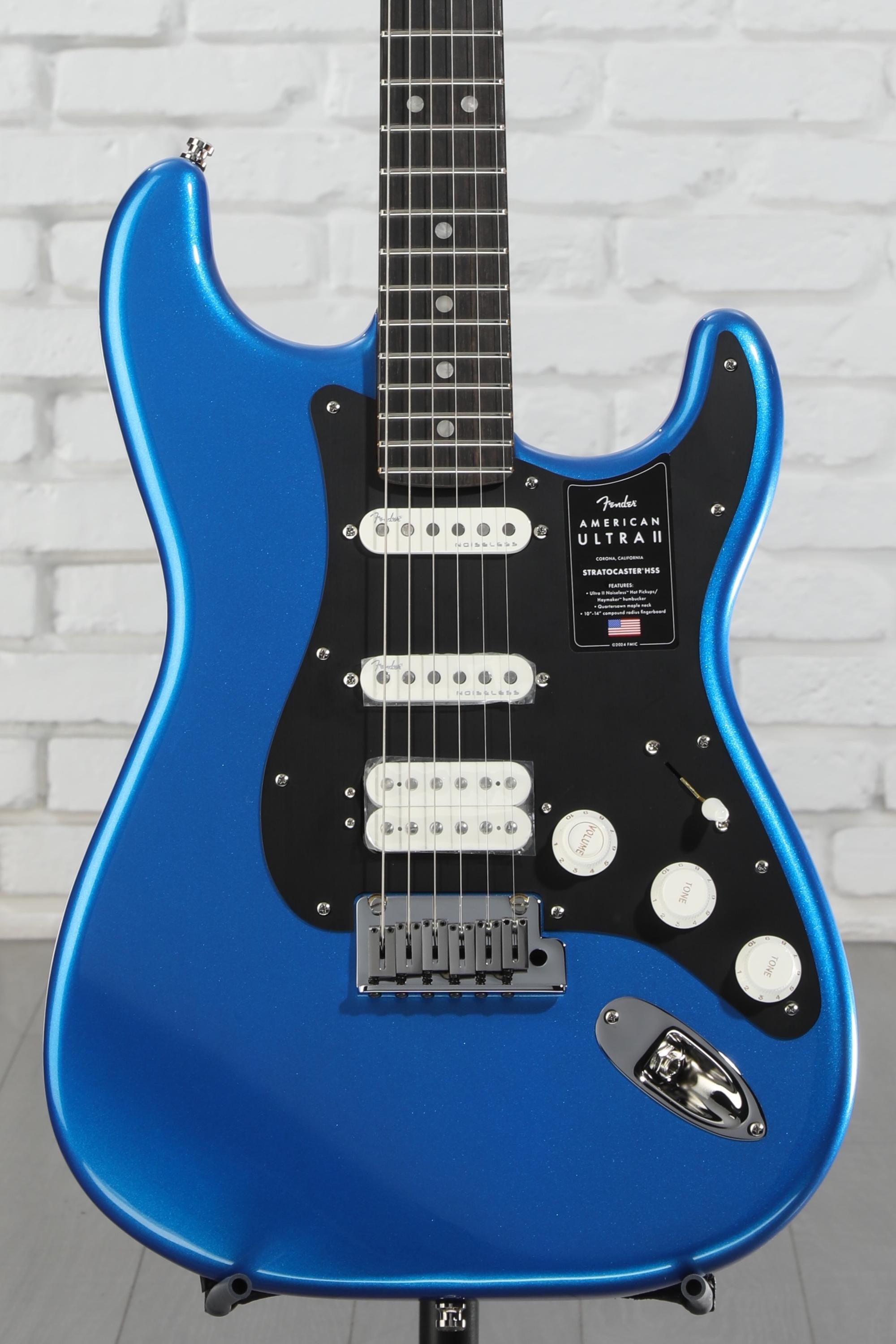 Fender American Ultra II Stratocaster HSS Electric Guitar - Noble