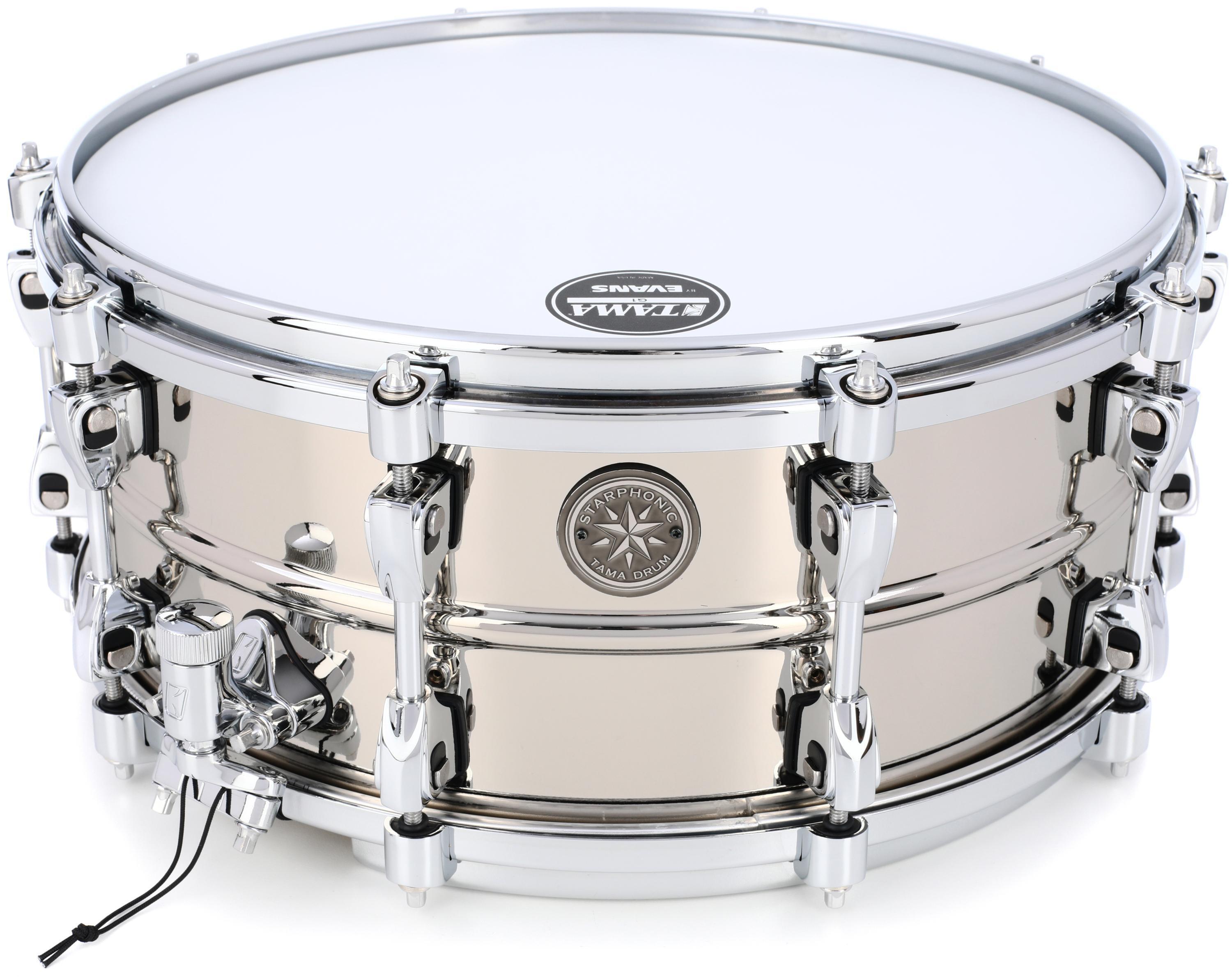 Tama Starphonic Series Brass Snare Drum - 6 x 14 inch - Nickel-plated