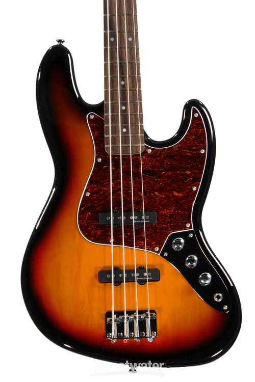 Squier Vintage Modified Jazz Bass - 3-Color Sunburst | Sweetwater