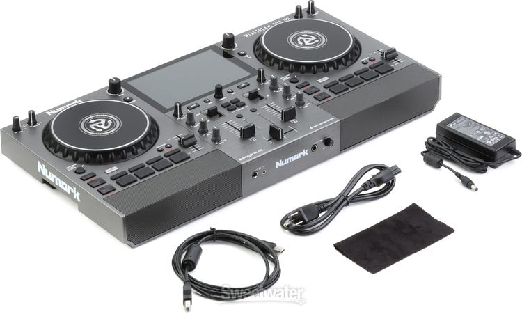 Denon DJ Rechargeable DJ Bundle with Prime GO DJ System, a Pair of JBL  PartyBox 310 Speakers, and Wireless Mic