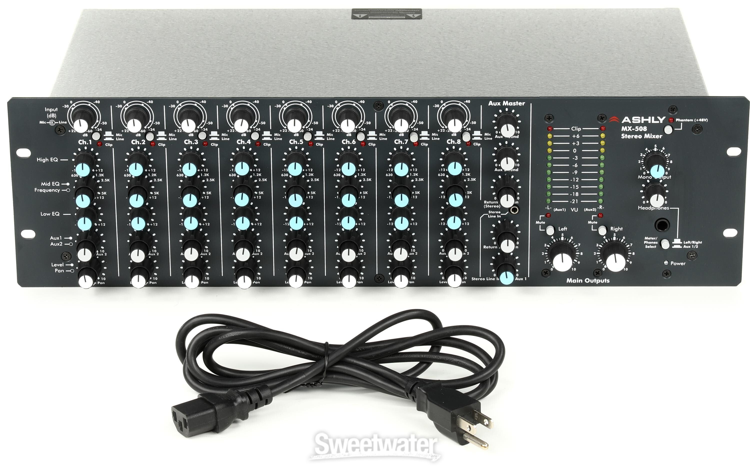 Ashly MX508 8-channel Rackmount Mixer Reviews | Sweetwater
