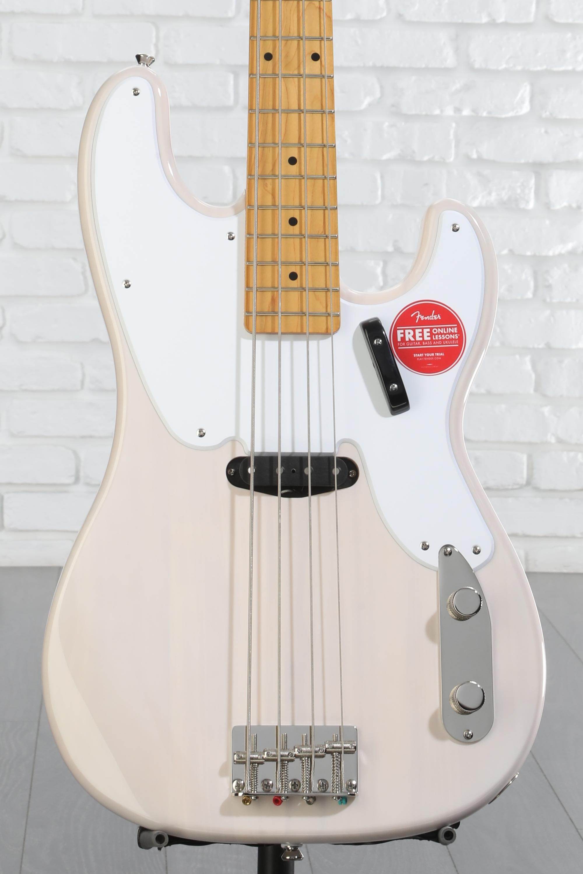 口コミ・レビュー評価が高いおすすめ人気商品の通販 Bass Precision '50s Vibe Classic Squier - Blonde White ベース