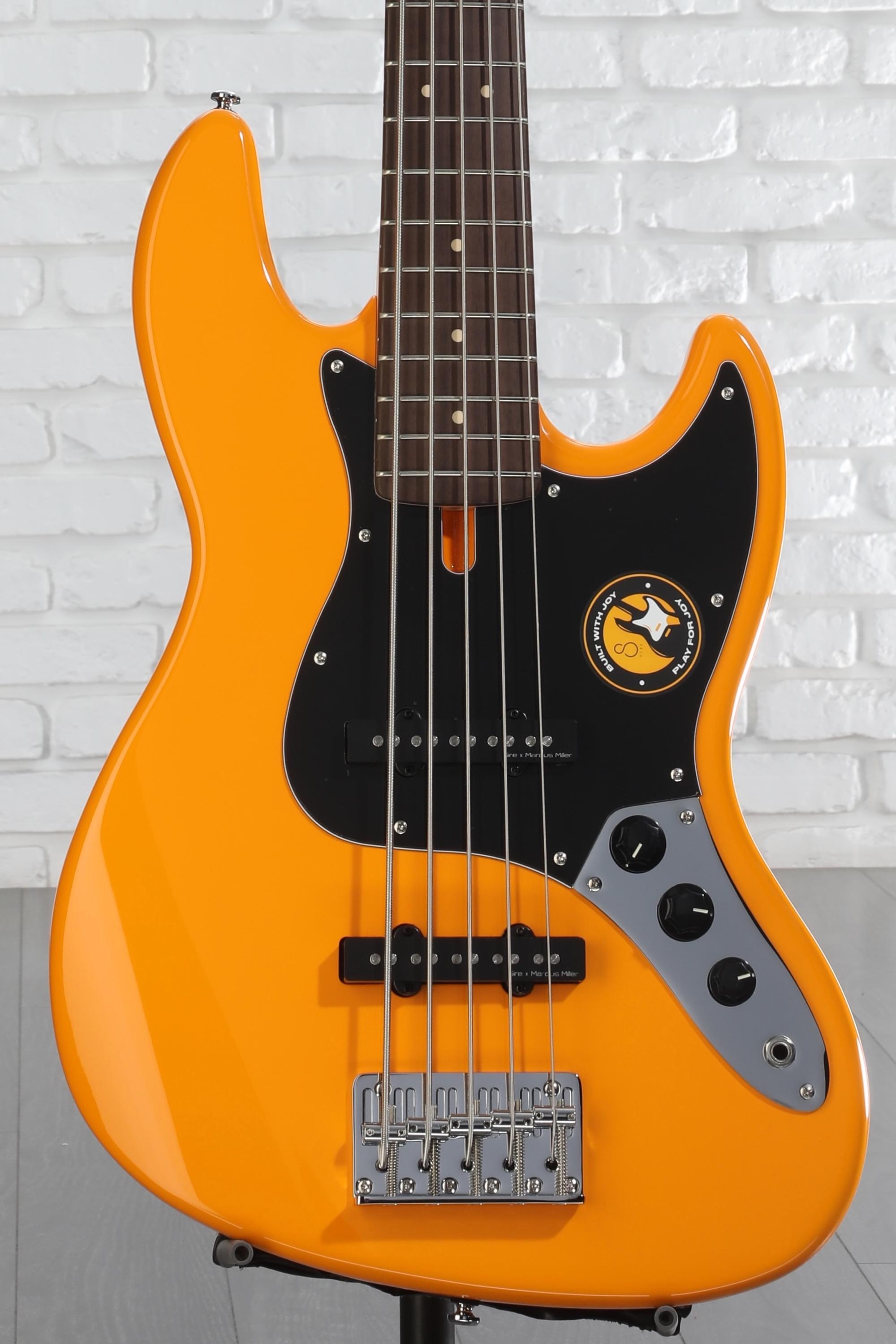 Sire Marcus Miller V3P 5-string Bass Guitar - Orange | Sweetwater