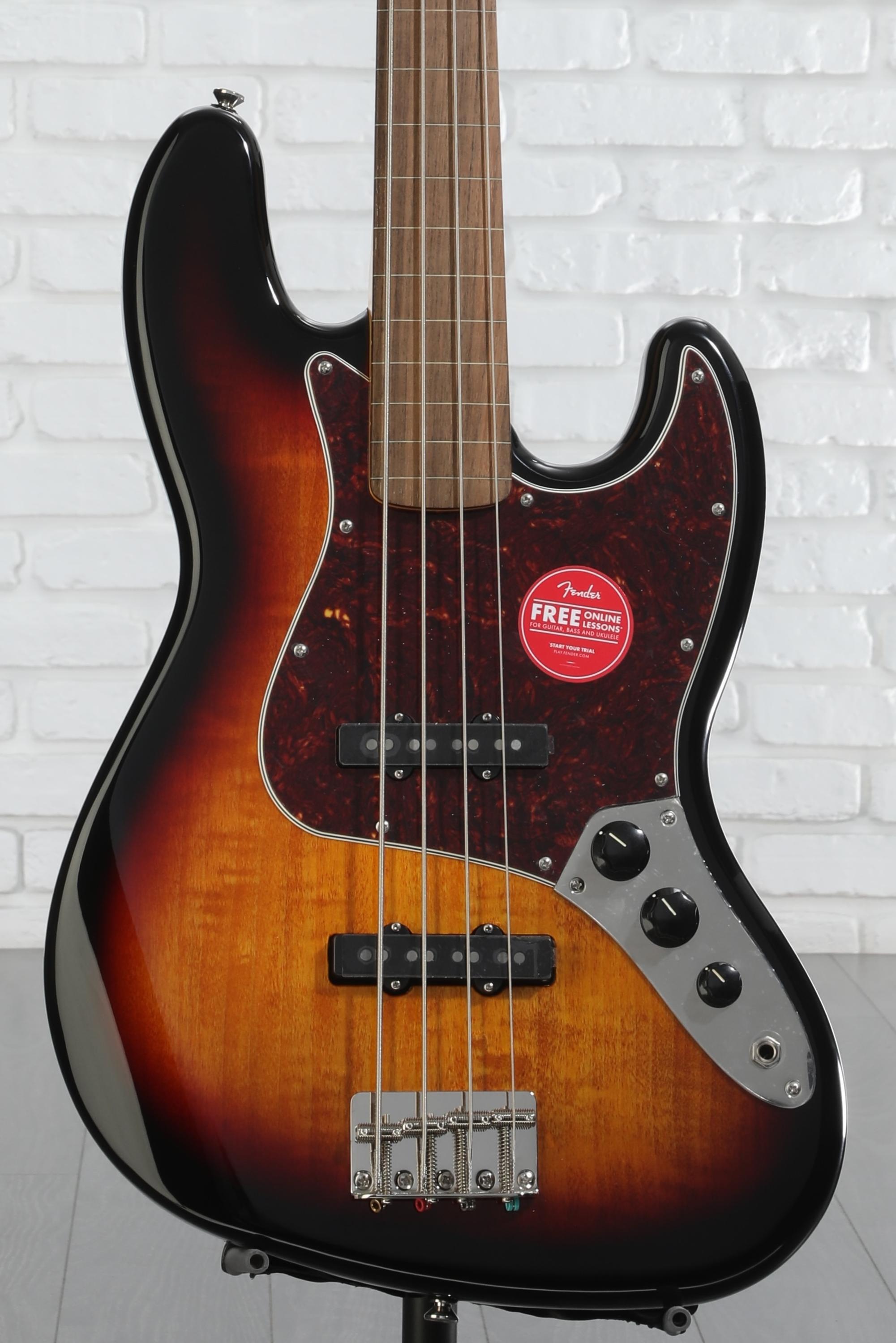 Squier Classic Vibe Fretless 60's J-Bass 3 Color Sunburst