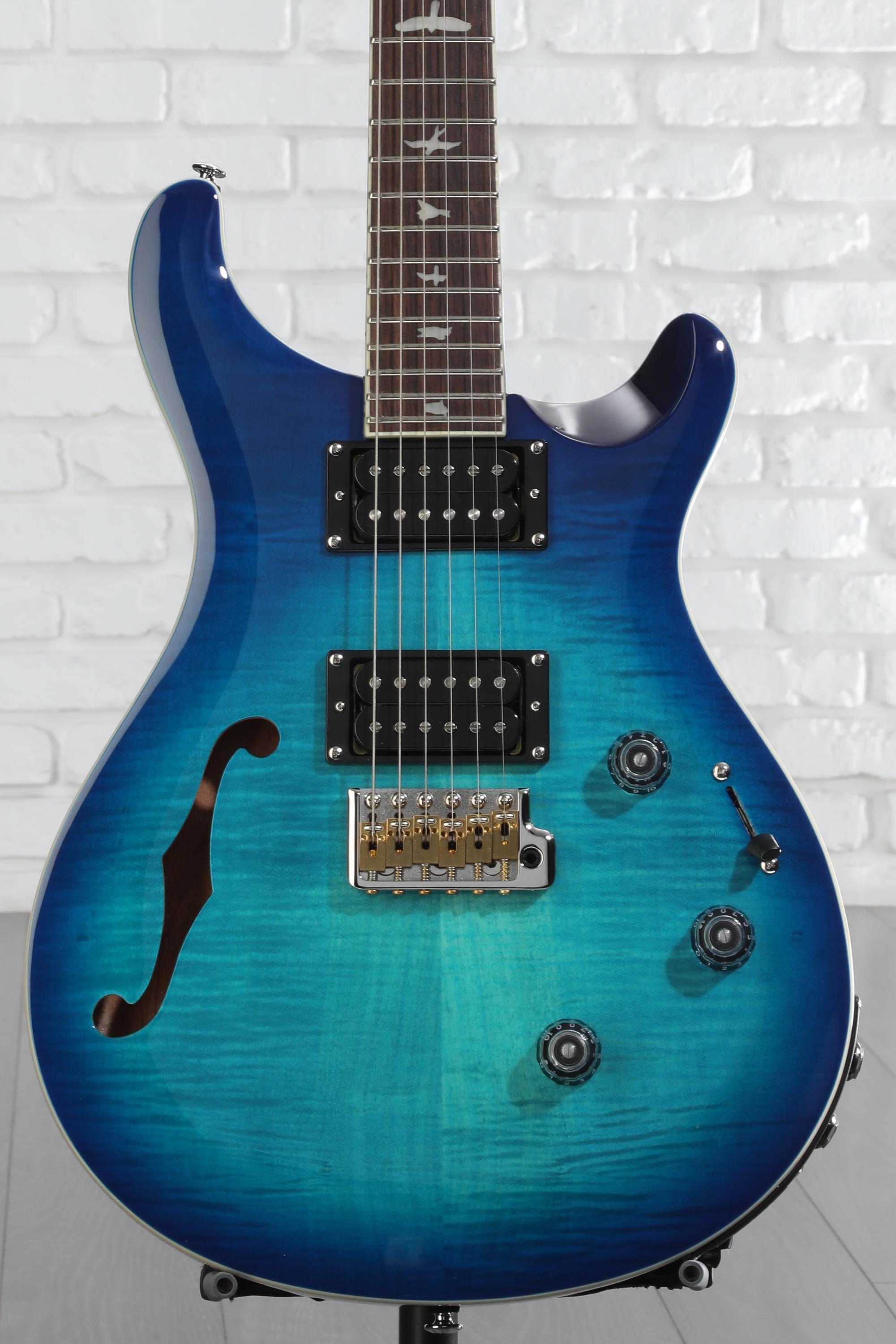 PRS SE Custom 24 Semi-Hollow Piezo Electric Guitar - Lake