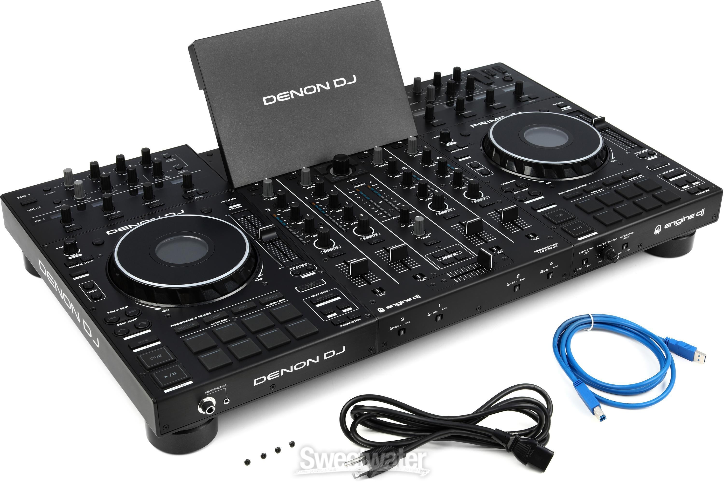 Denon DJ Prime 4+ 4-deck Standalone DJ System | Sweetwater