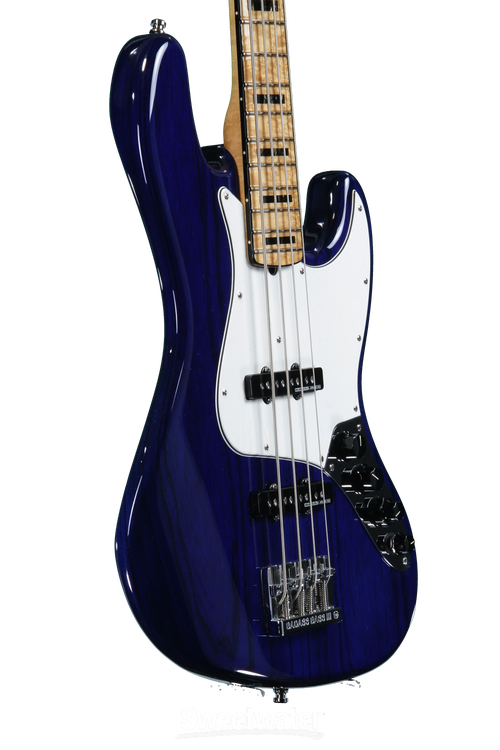 Fender Custom Shop Custom Classic Jazz Bass IV Special - Cobalt Blue  Transparent